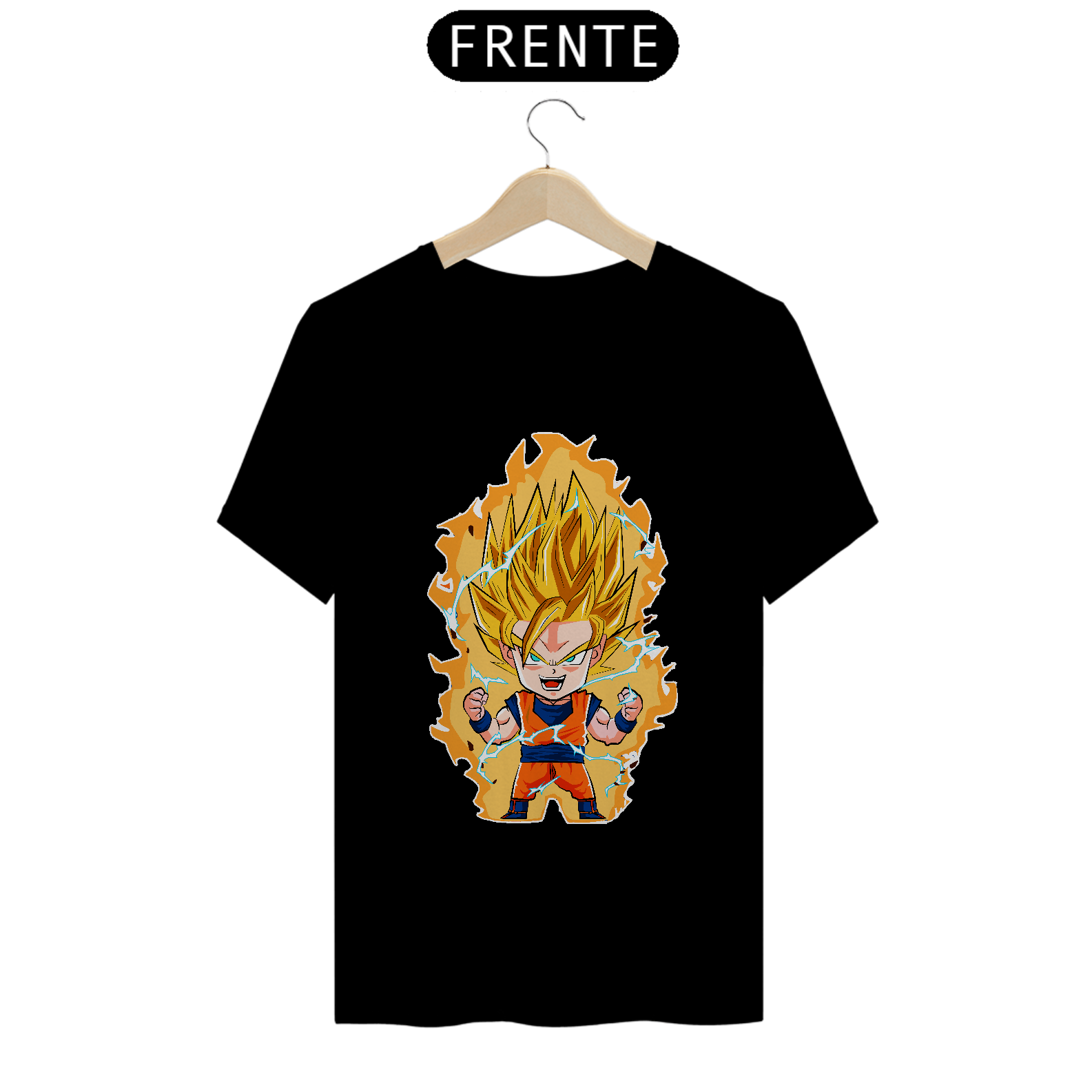 Nome do produto: camiseta t-shirt quality goku ss2 chibi