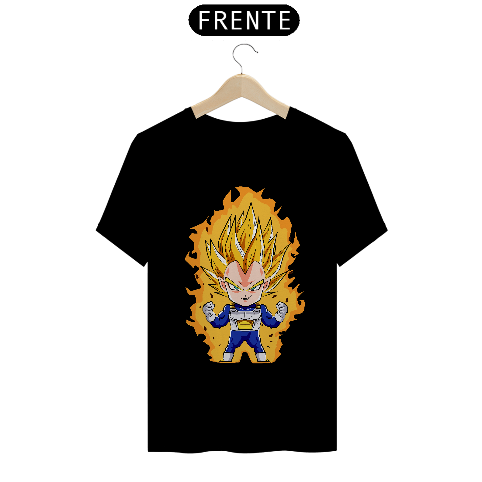 Nome do produto: camiseta t-shirt quality vegeta chibi