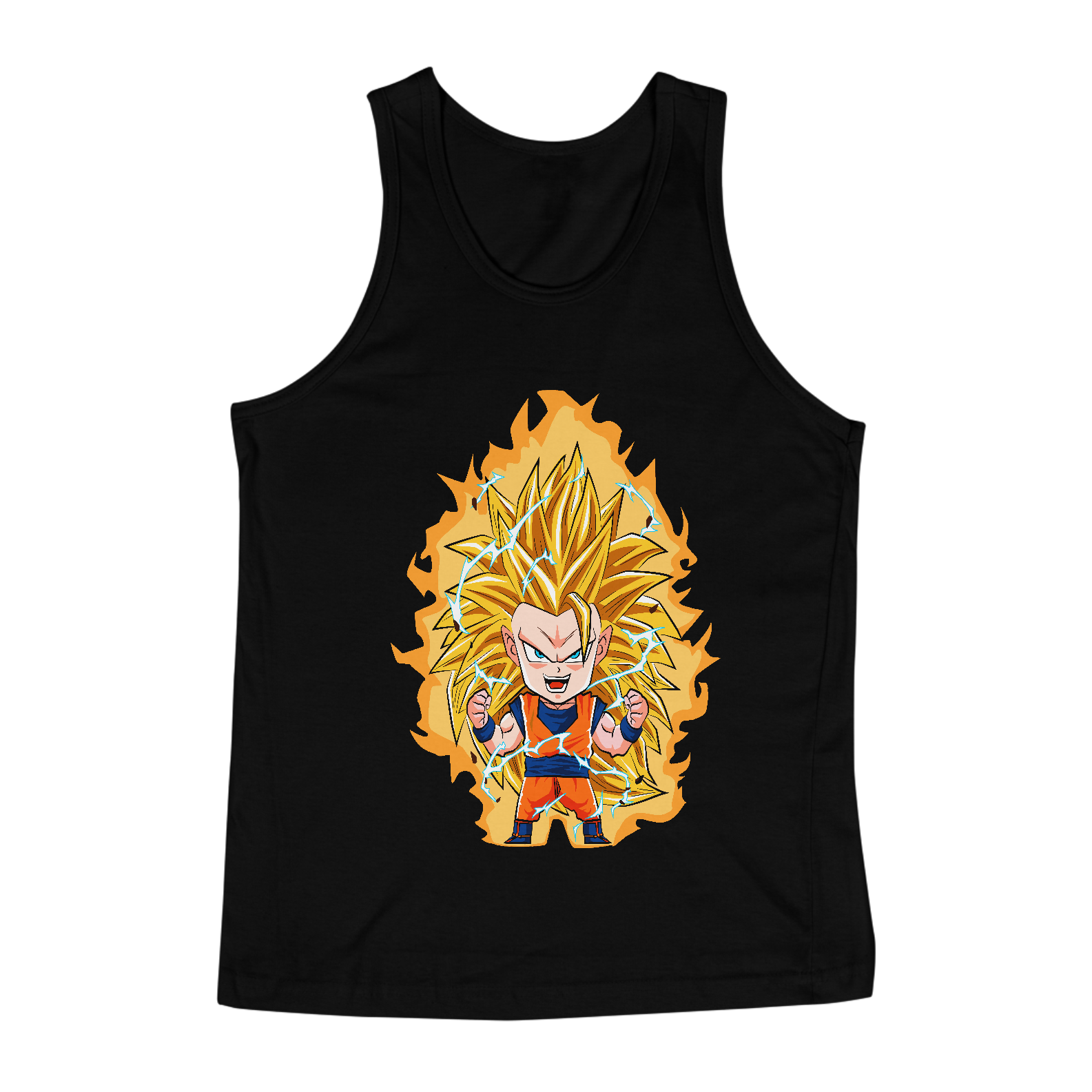 Nome do produto: regata masc goku ss3 chibi
