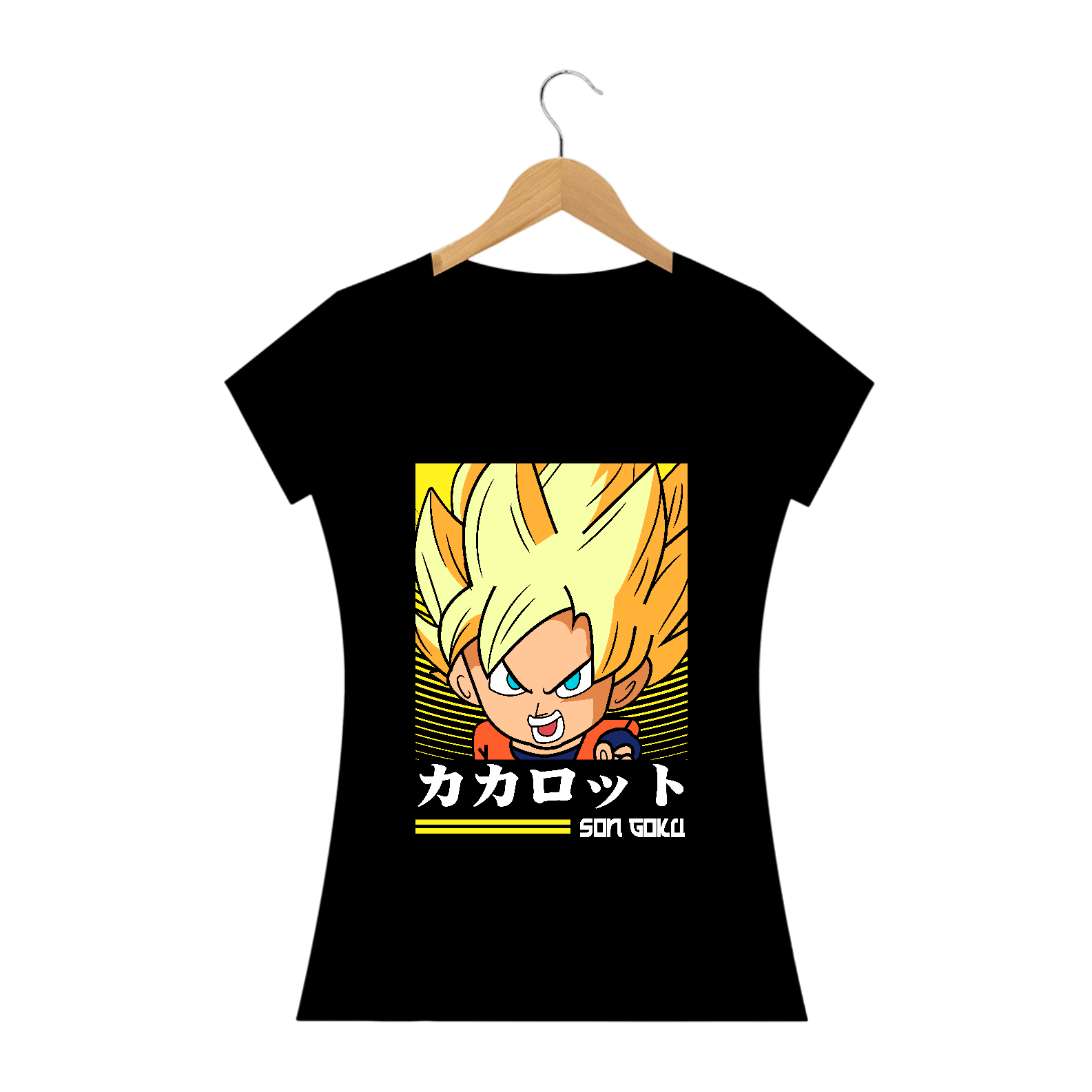Nome do produto: camiseta feminina goku chibi 2