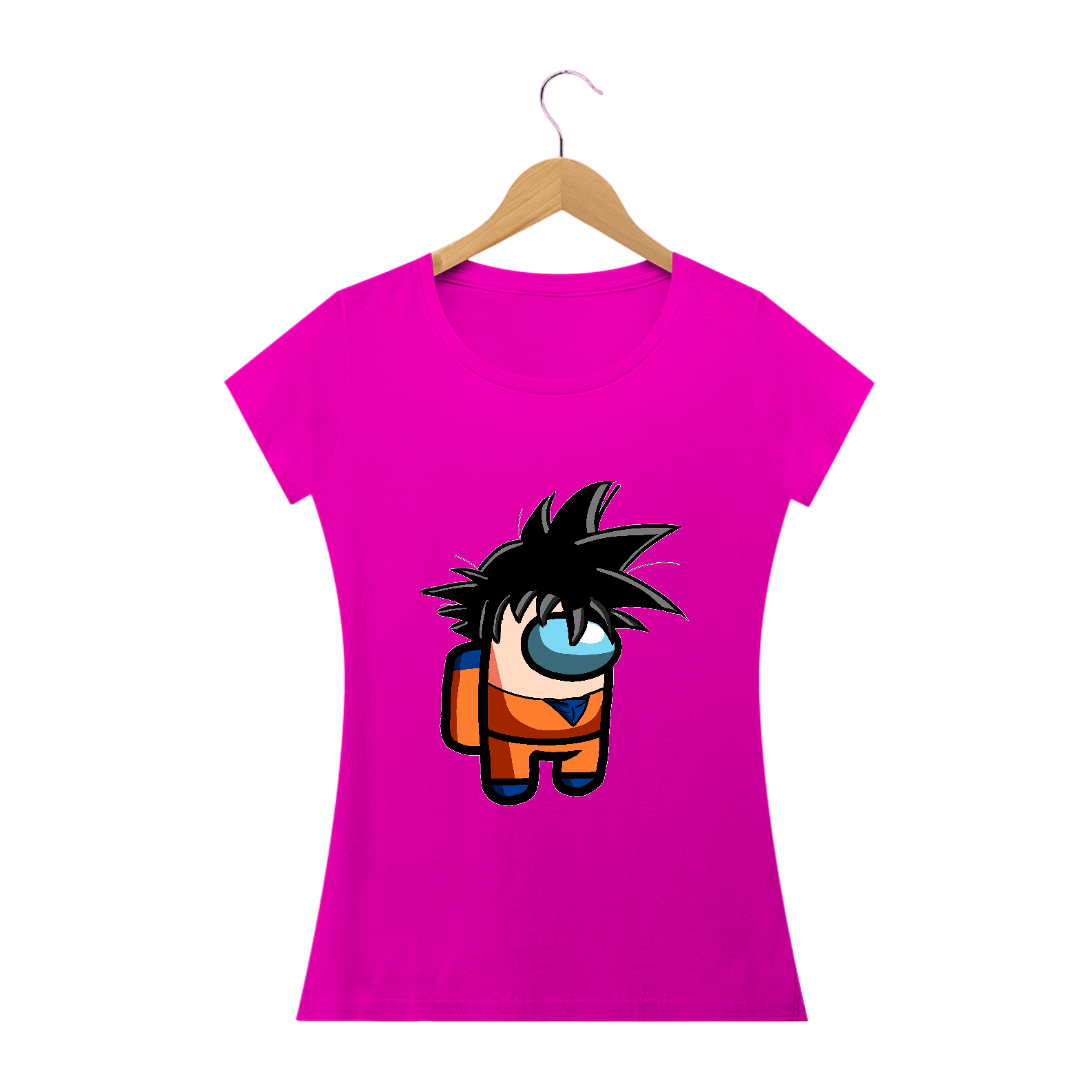 Nome do produto: camiseta feminina goku chibi