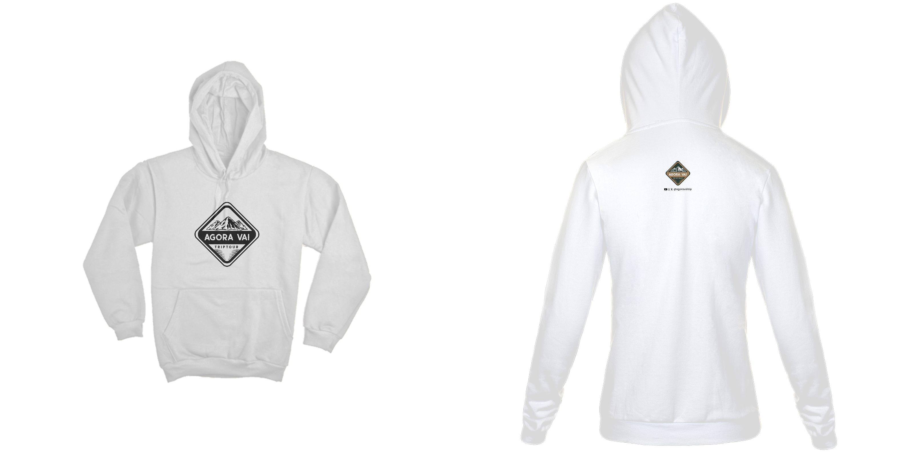 Nome do produto: Moletom Canguru (Estampa Preta)