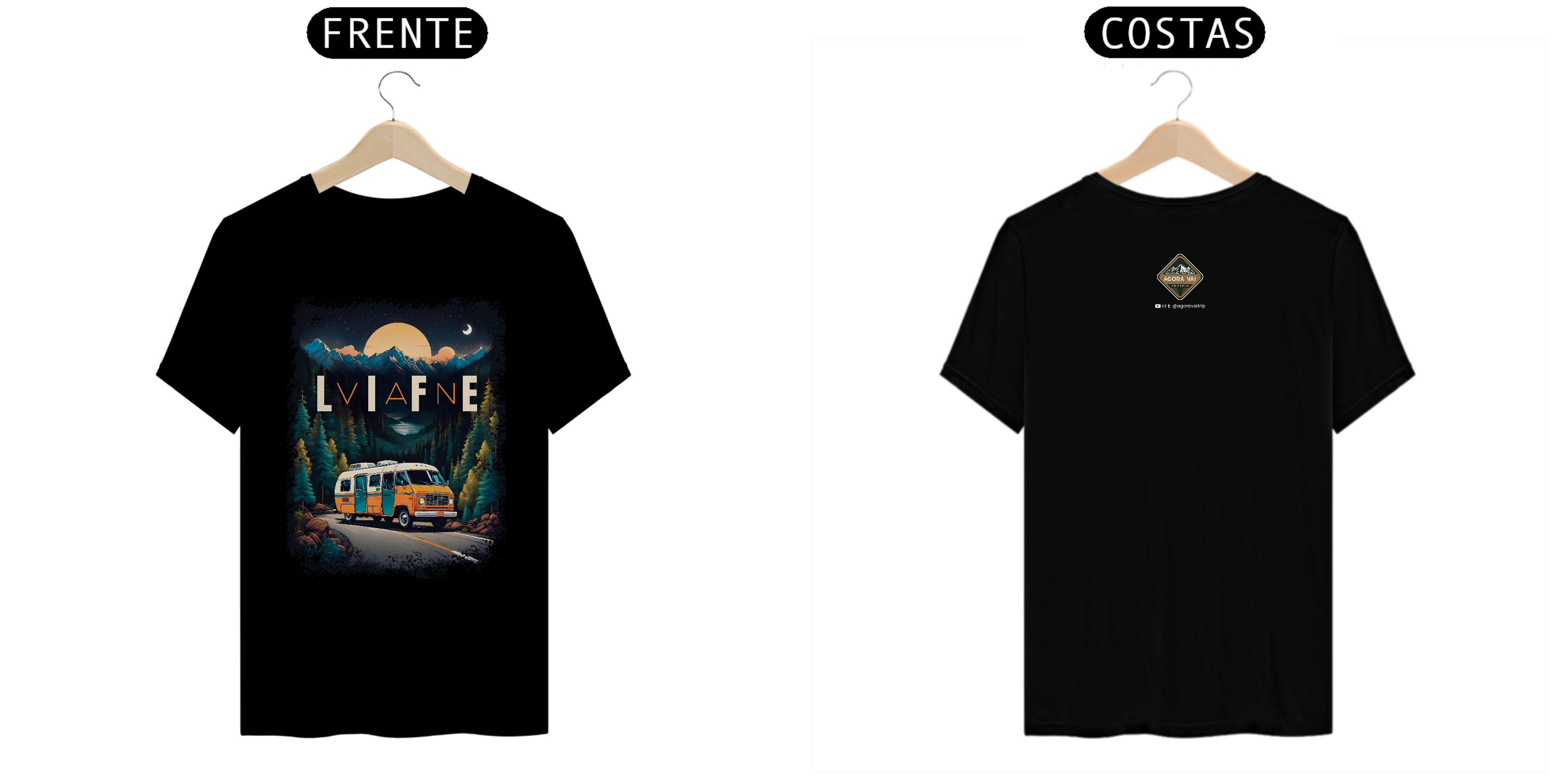 Nome do produto: Camiseta Van Life (cores escuras)