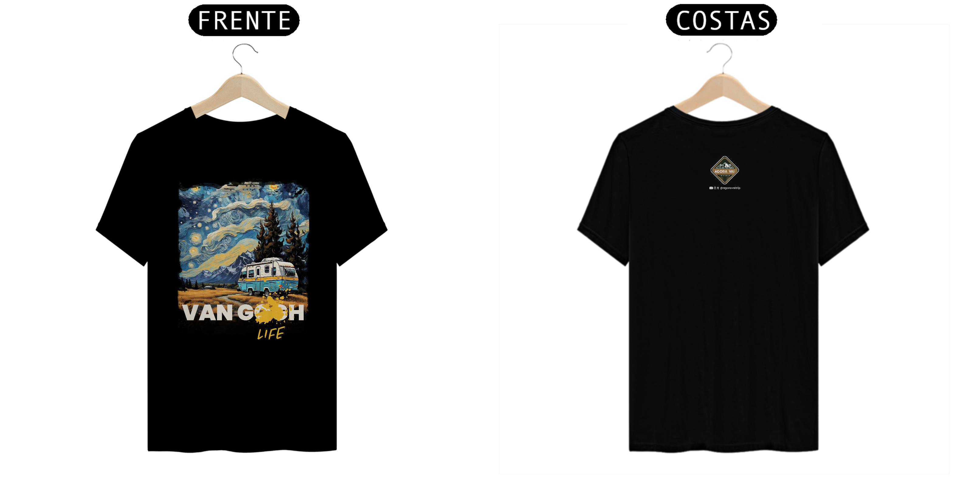 Nome do produto: Camiseta Van Gogh (cores escuras)