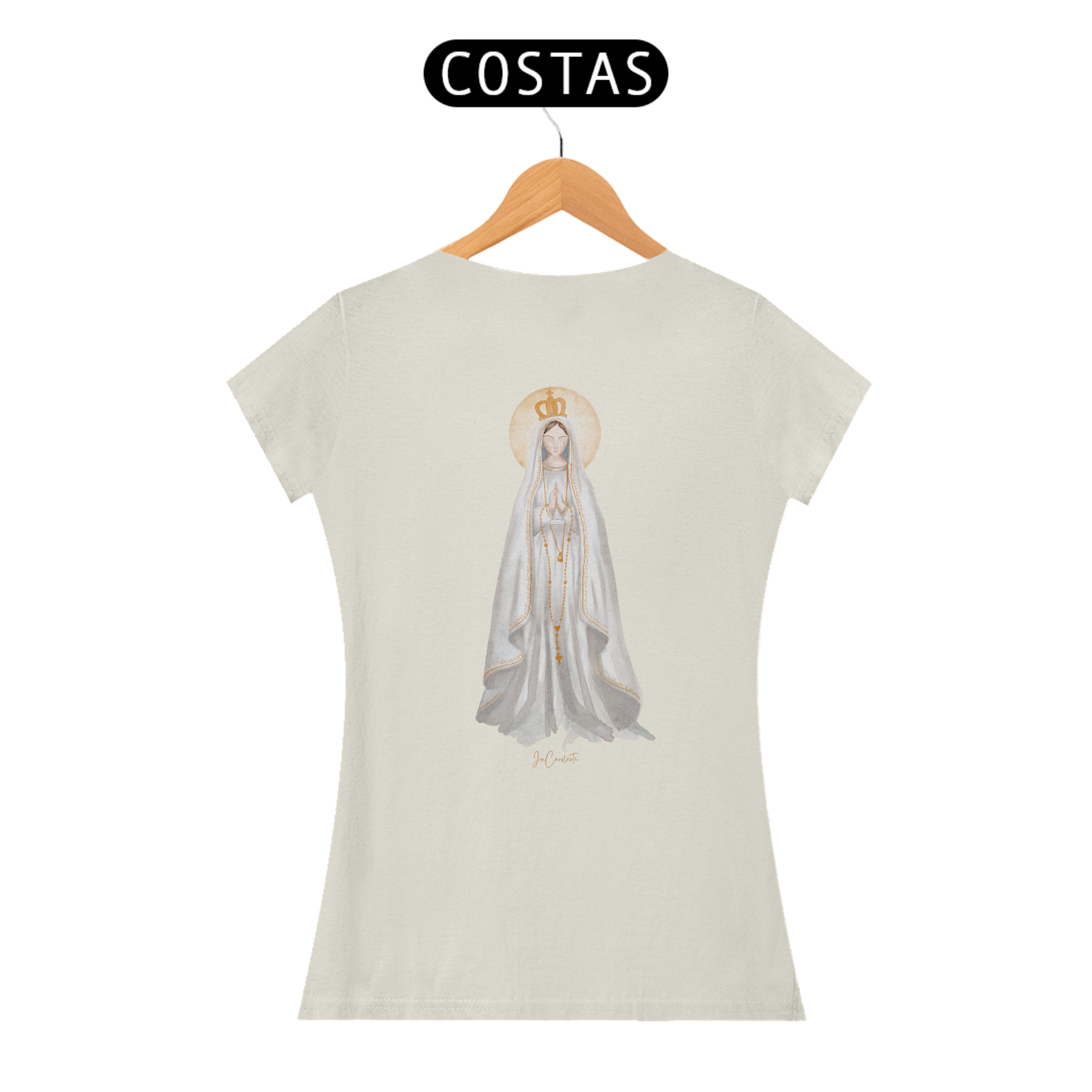 Camiseta Feminina Pima - Mãezinha de Fátima #03