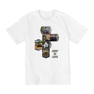 Camiseta Infantil - Jeep is Life - 10 a 14