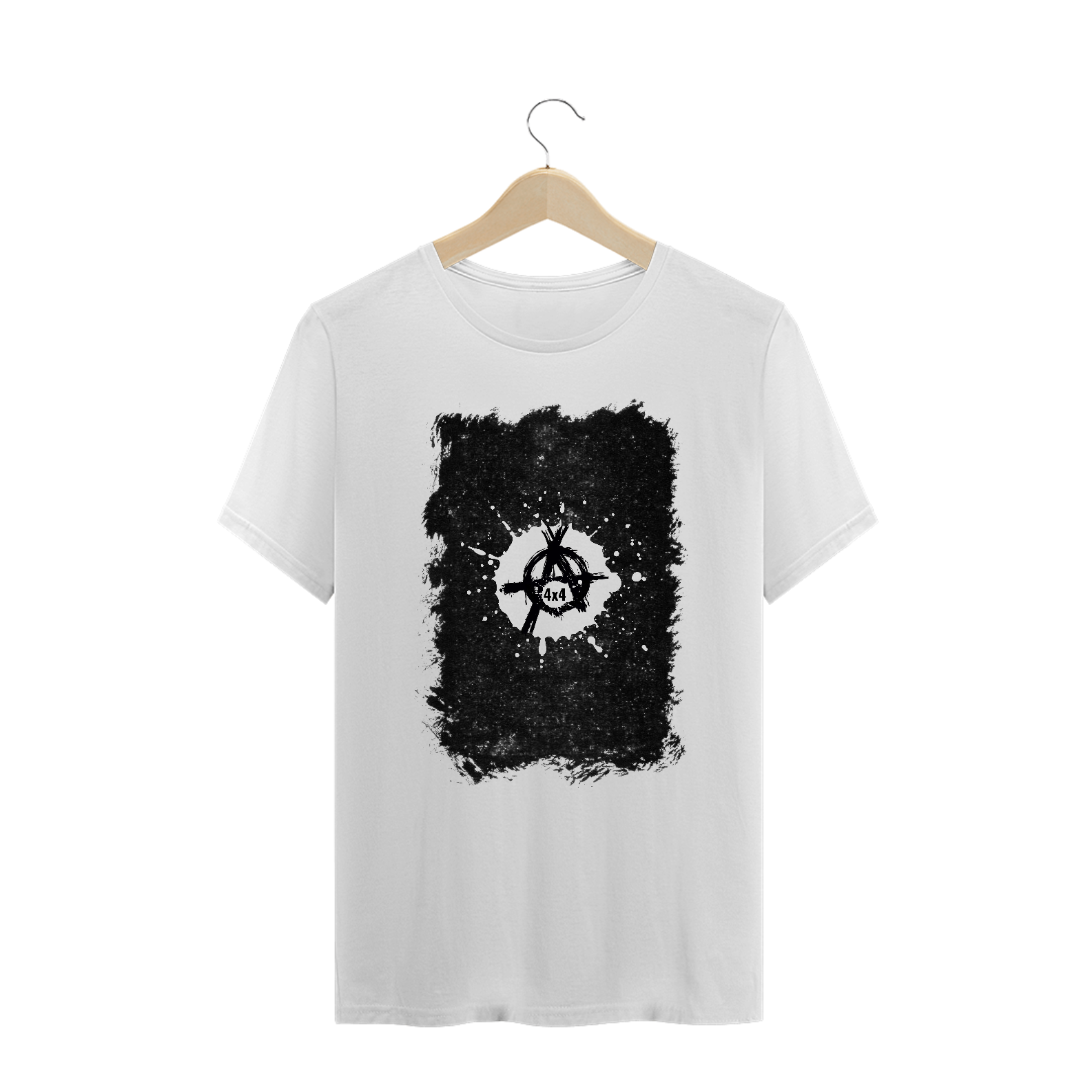 Camiseta Plus Size - Anarkia4x4 Fundo Preto