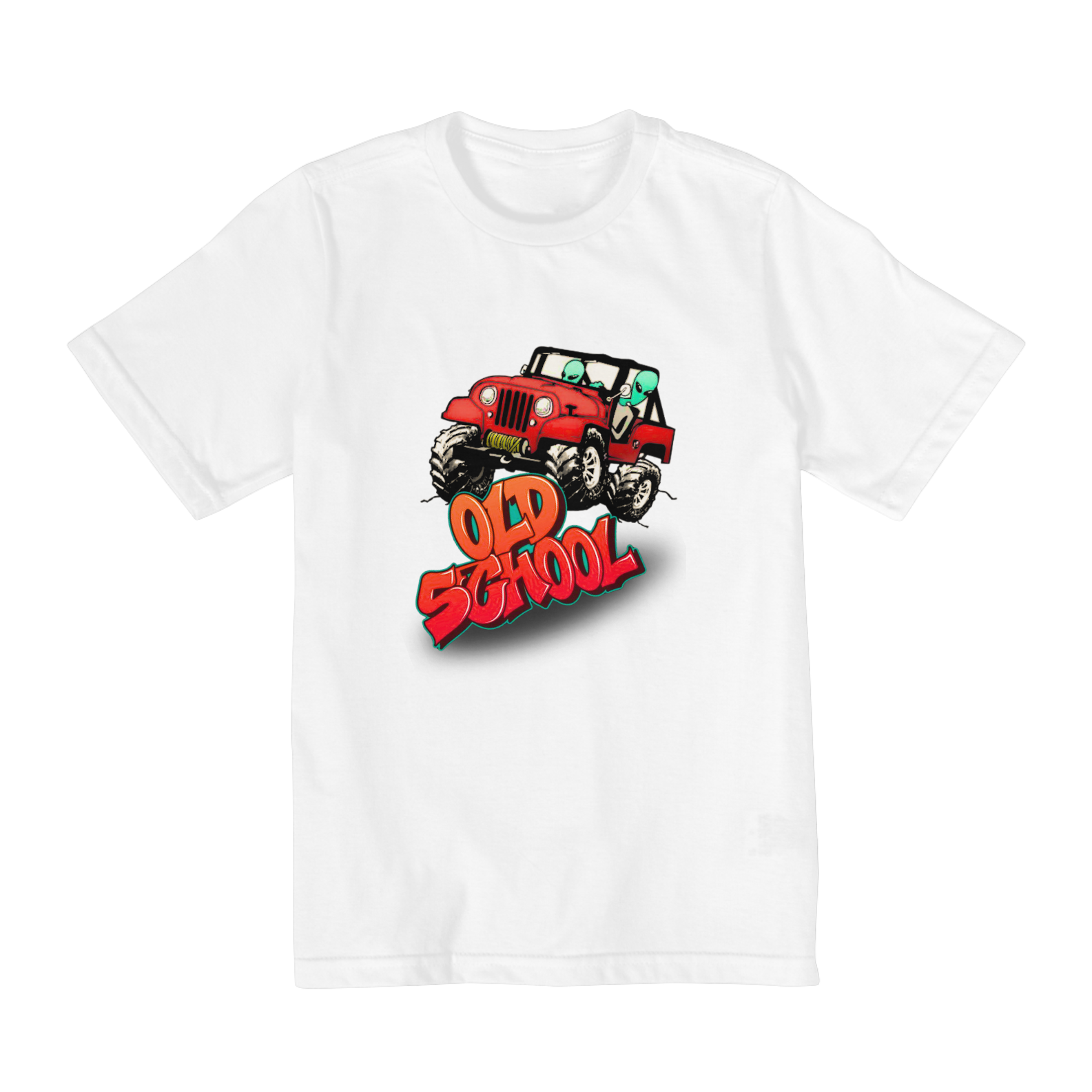 Camiseta Infantil - Willys Old School - 10 a 14 Anos