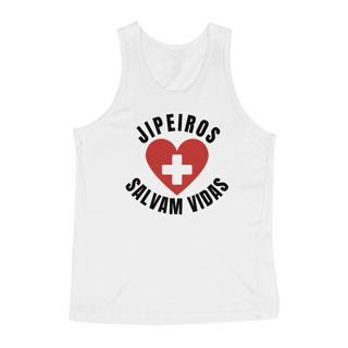 Camiseta Regata - Jipeiros Salvam - Branca