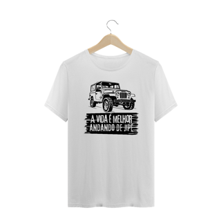 Camiseta Plus Size - Vida Melhor - Branca