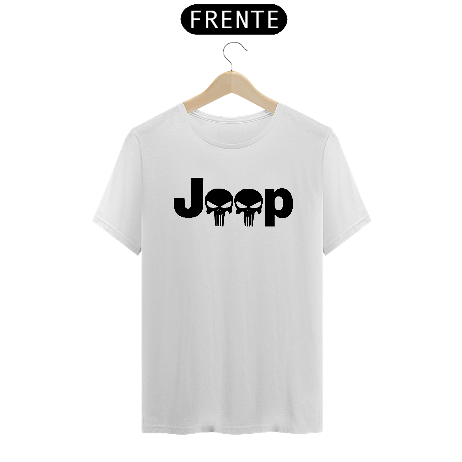 Nome do produto: Camiseta  Quality - Caveira Jeep - Black