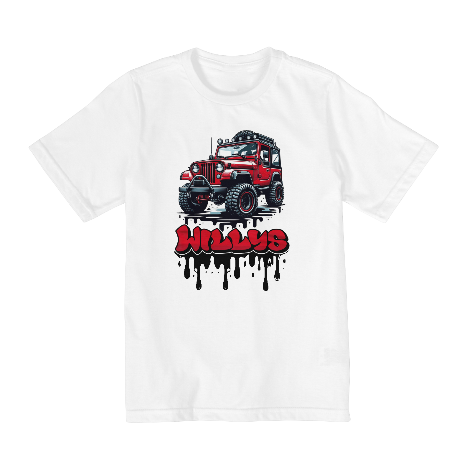 Camiseta Infantil Willys Red - 10 a 14 Anos