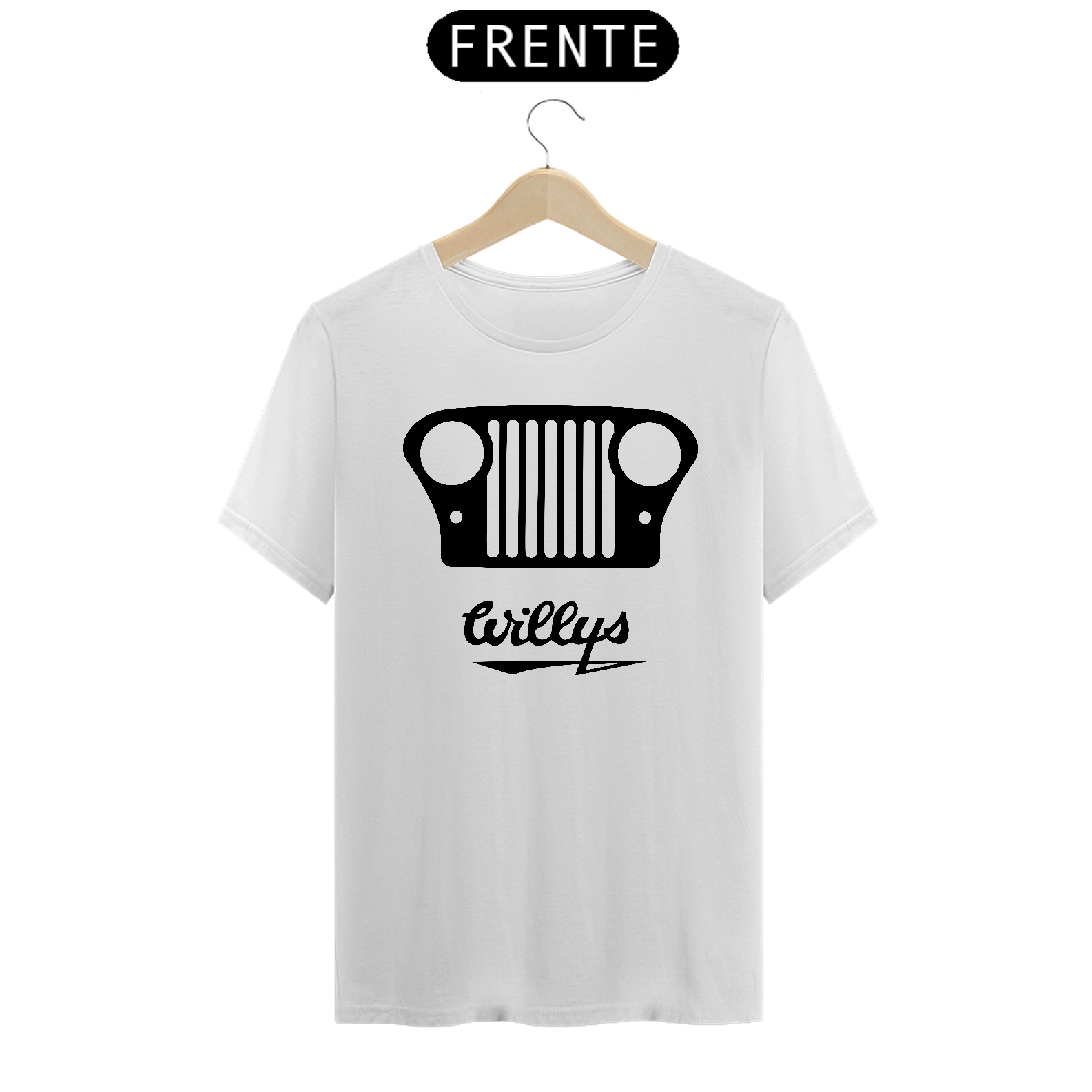 Camiseta Prime - Grade Willys Preta