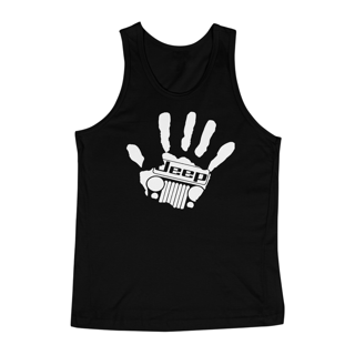 Camiseta Regata - Mão Jeep (Black)