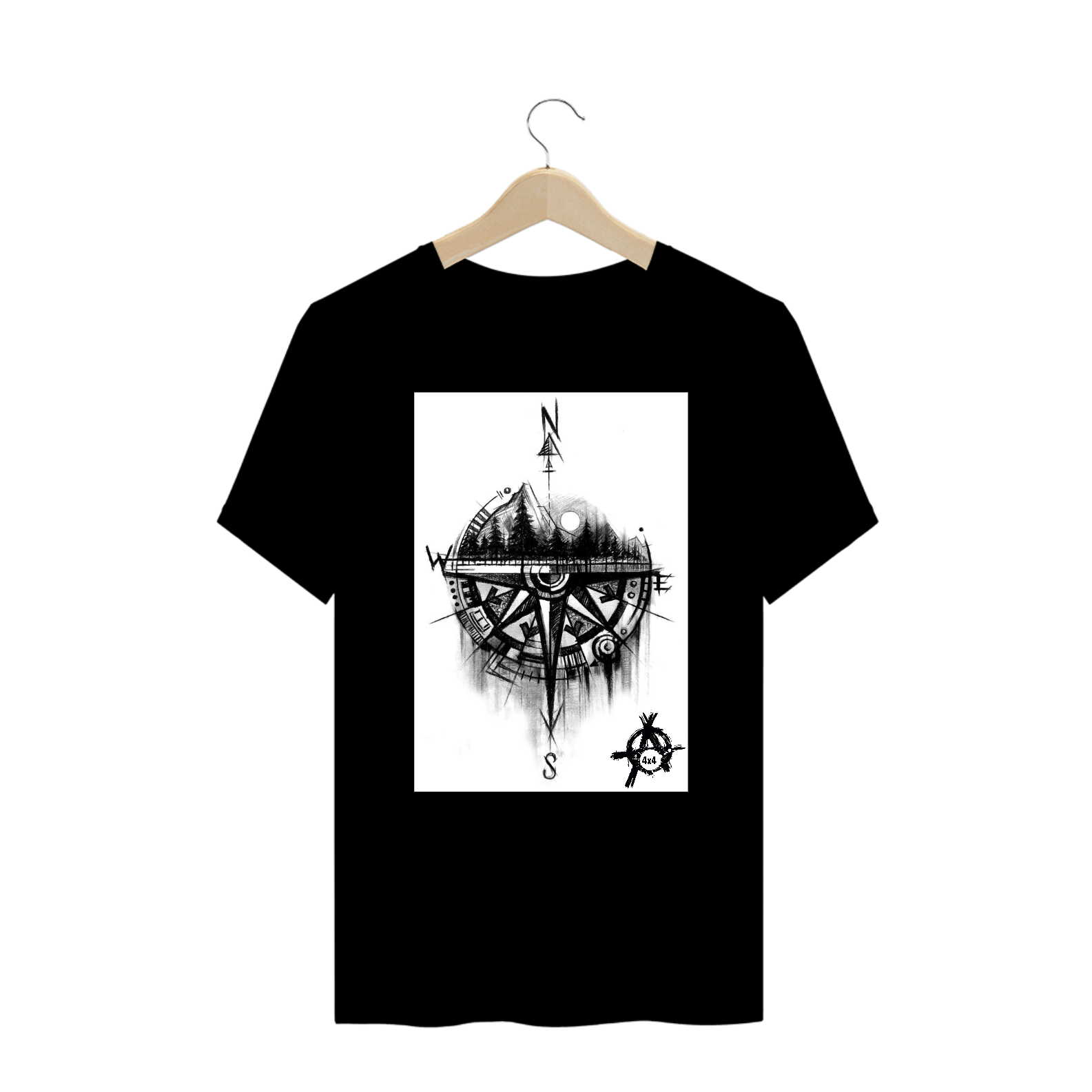 Camiseta Plus Size - Anarkia4x4 Bússola