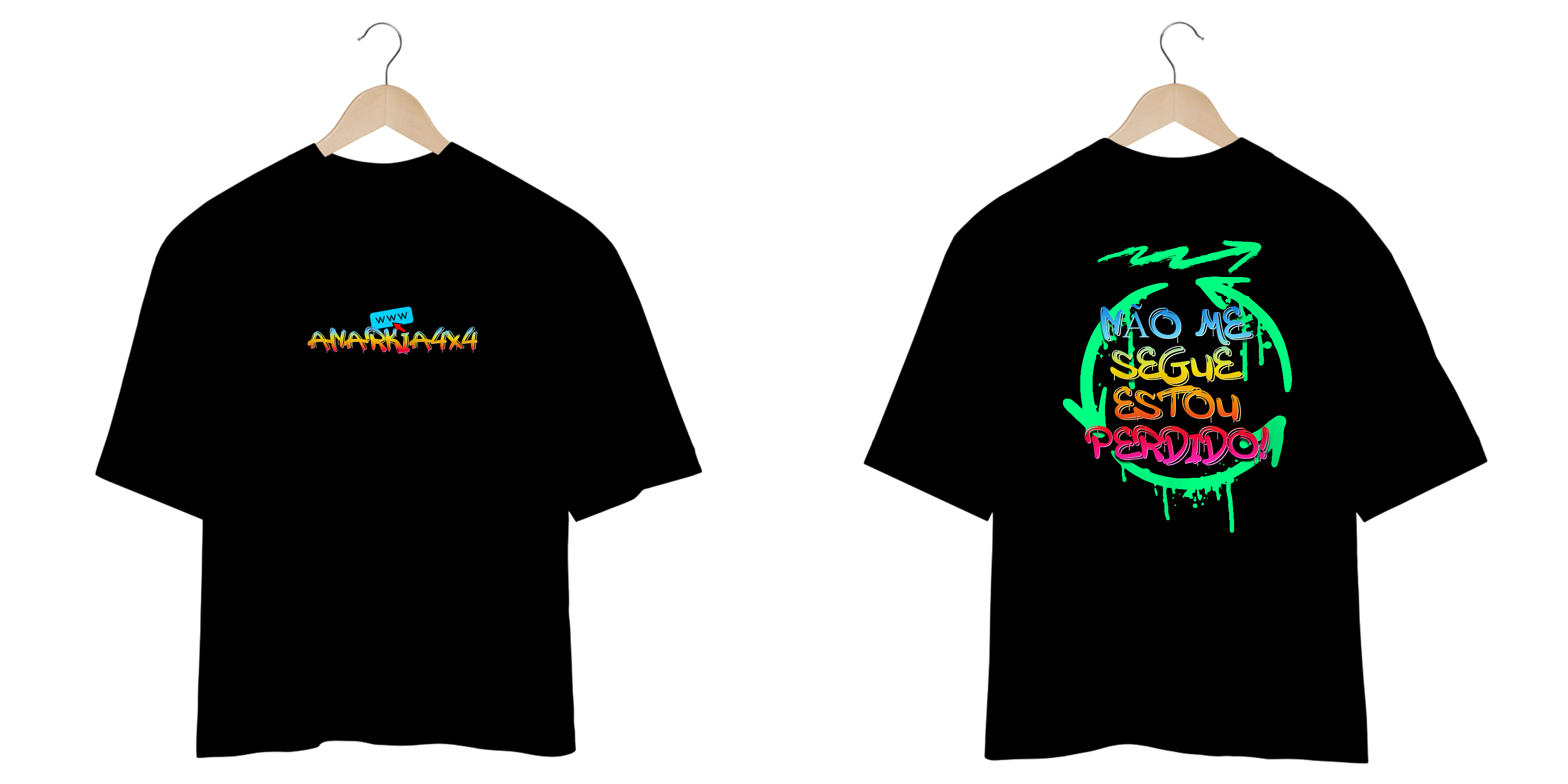 Camiseta Oversized Anarkia 4x4  - Estou Perdido