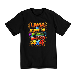 Camiseta Infantil Lama & Reduzida - 10 a 14 Anos