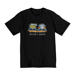 Camiseta Infantil 4x4 faz Amigos - 10 a 14 Anos