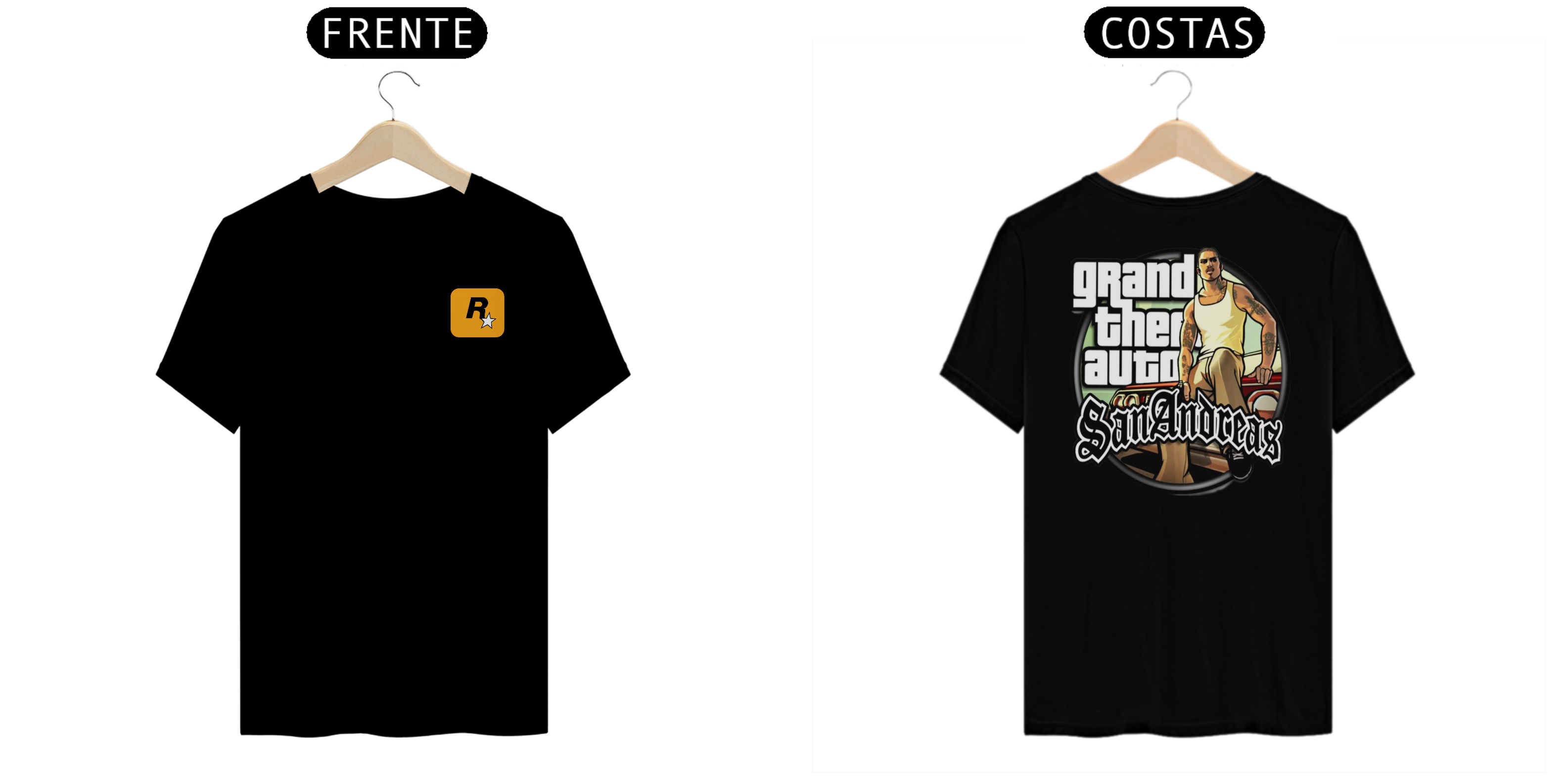 Nome do produto: Camiseta Rockstar Game Grand Theft Auto San Andreas GTA