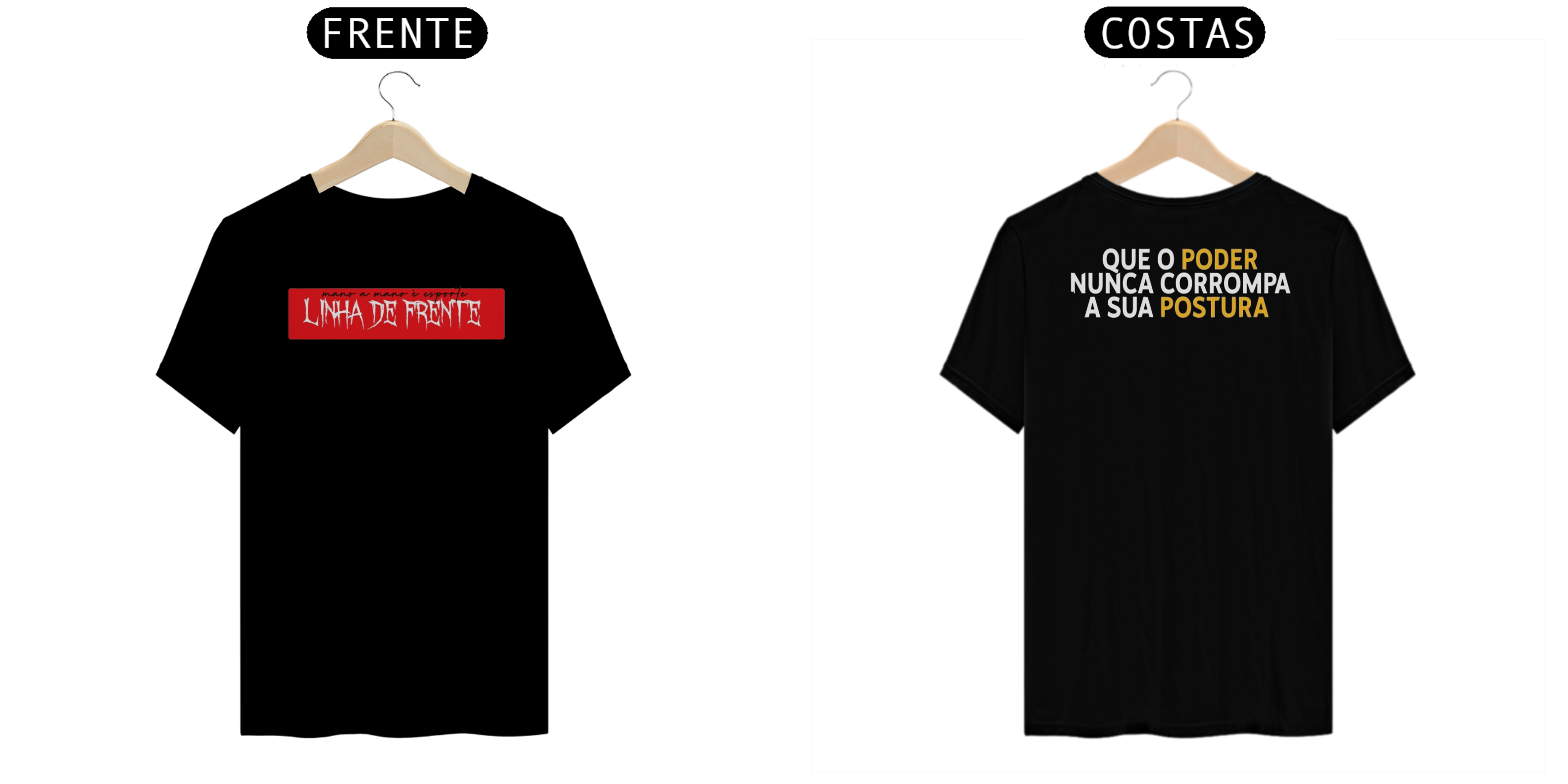 Nome do produto: Camiseta Linha de Frente Postura