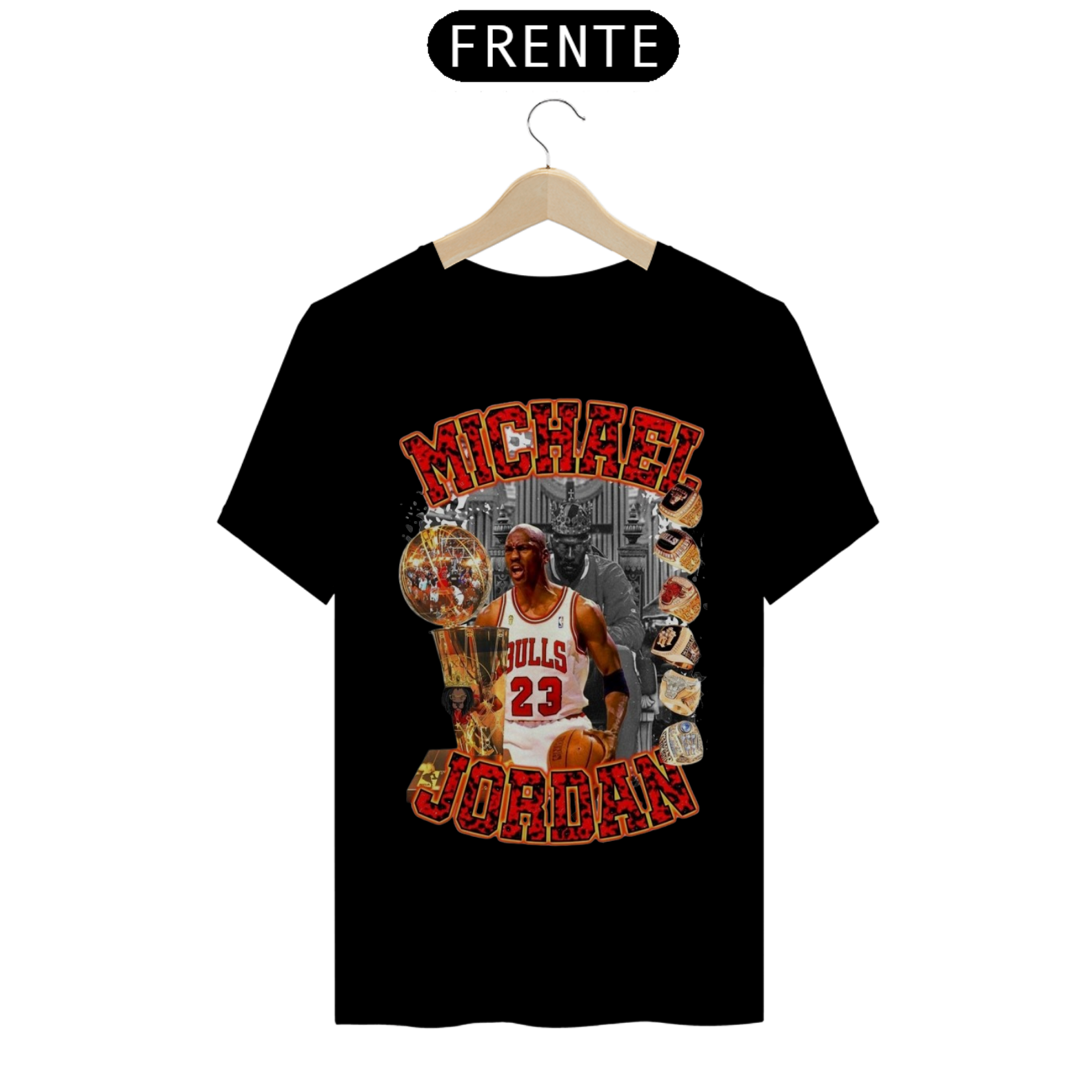 Nome do produto: Camiseta Michael Jordan 23 Bulls