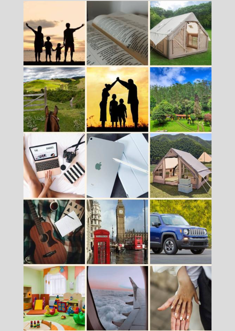 Quadro dos Sonhos Família - Retrato