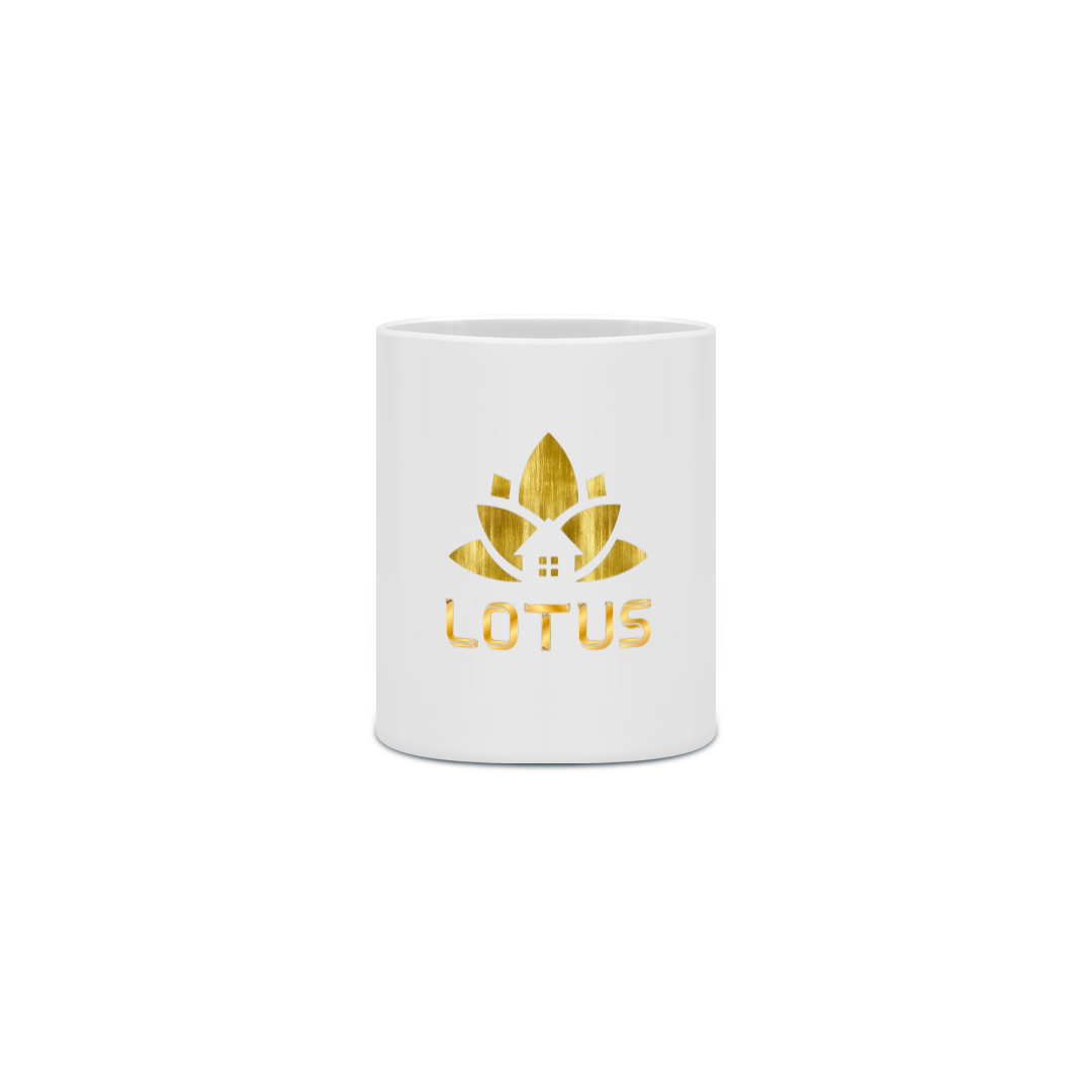 Caneca Branca Lotus 