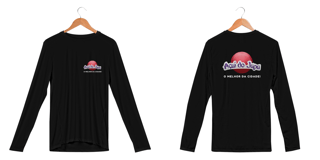 Camisa Longa Dry Uv Letra Branca - Açaí do Japa