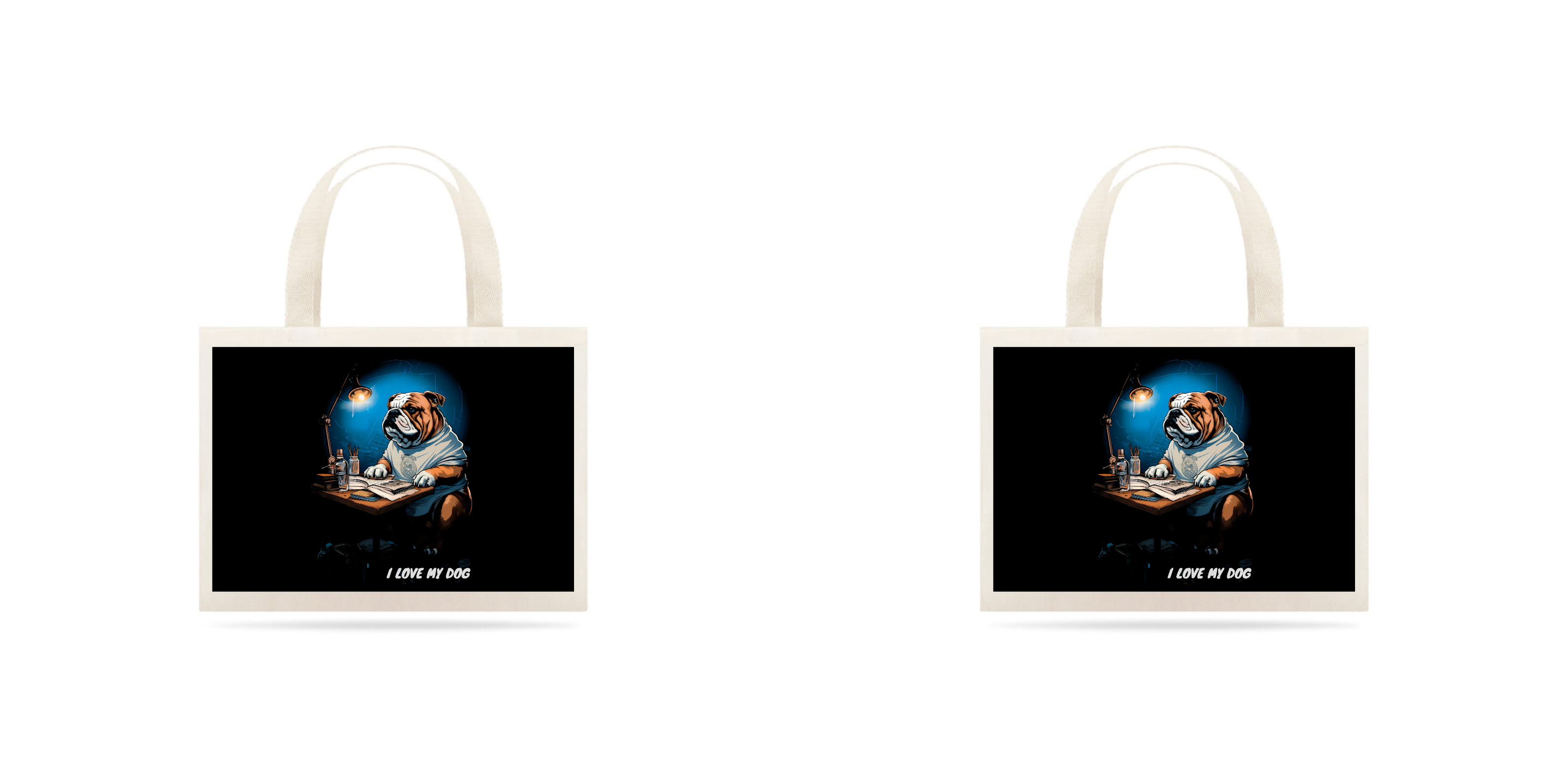 Bulldog Inglês Arquiteto - Ecobag - Coleção Tal Pais - Tal Patas