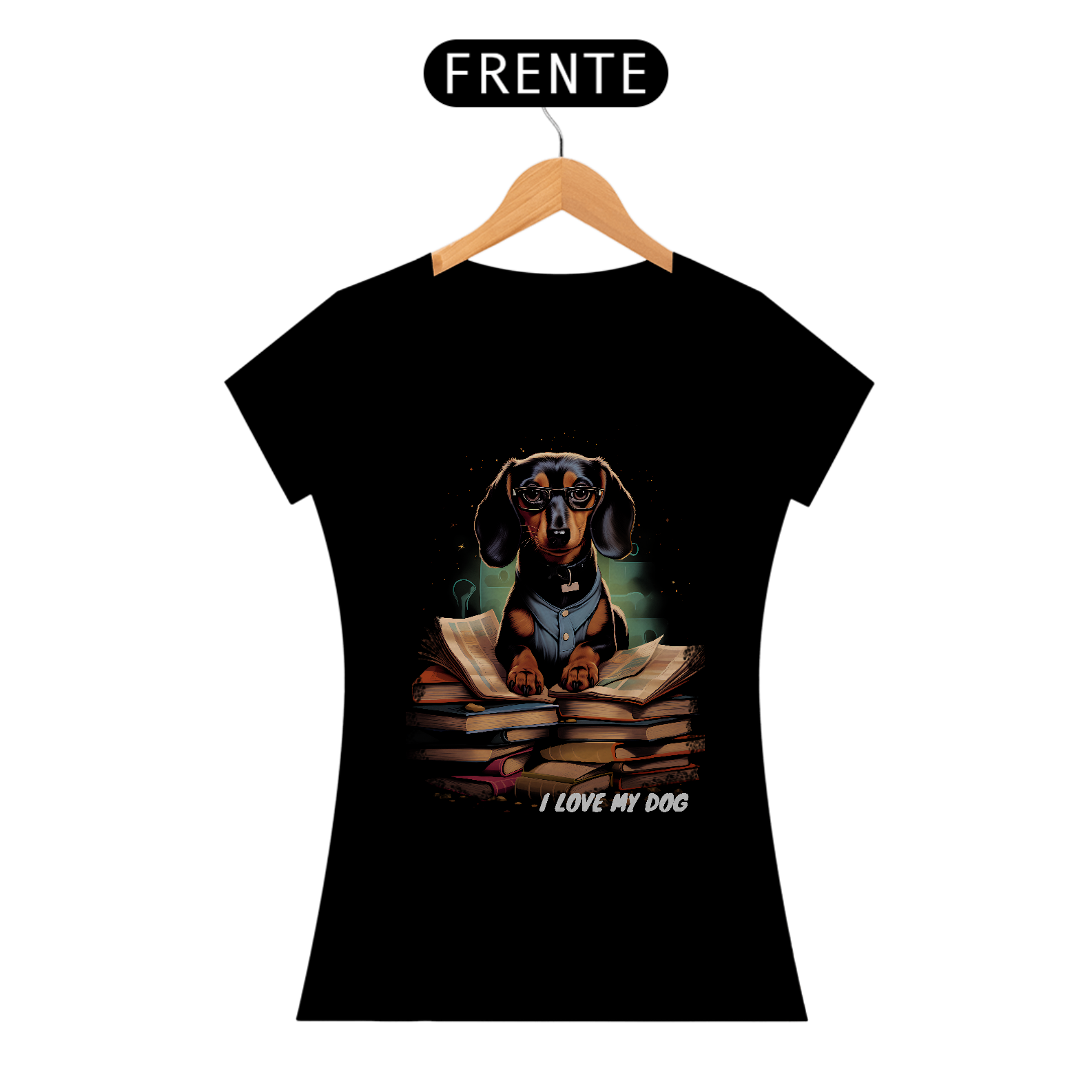 Nome do produto: Dachshund Contador (Basset - cão-salsicha) - Coleção Tal Pais - Tal Patas