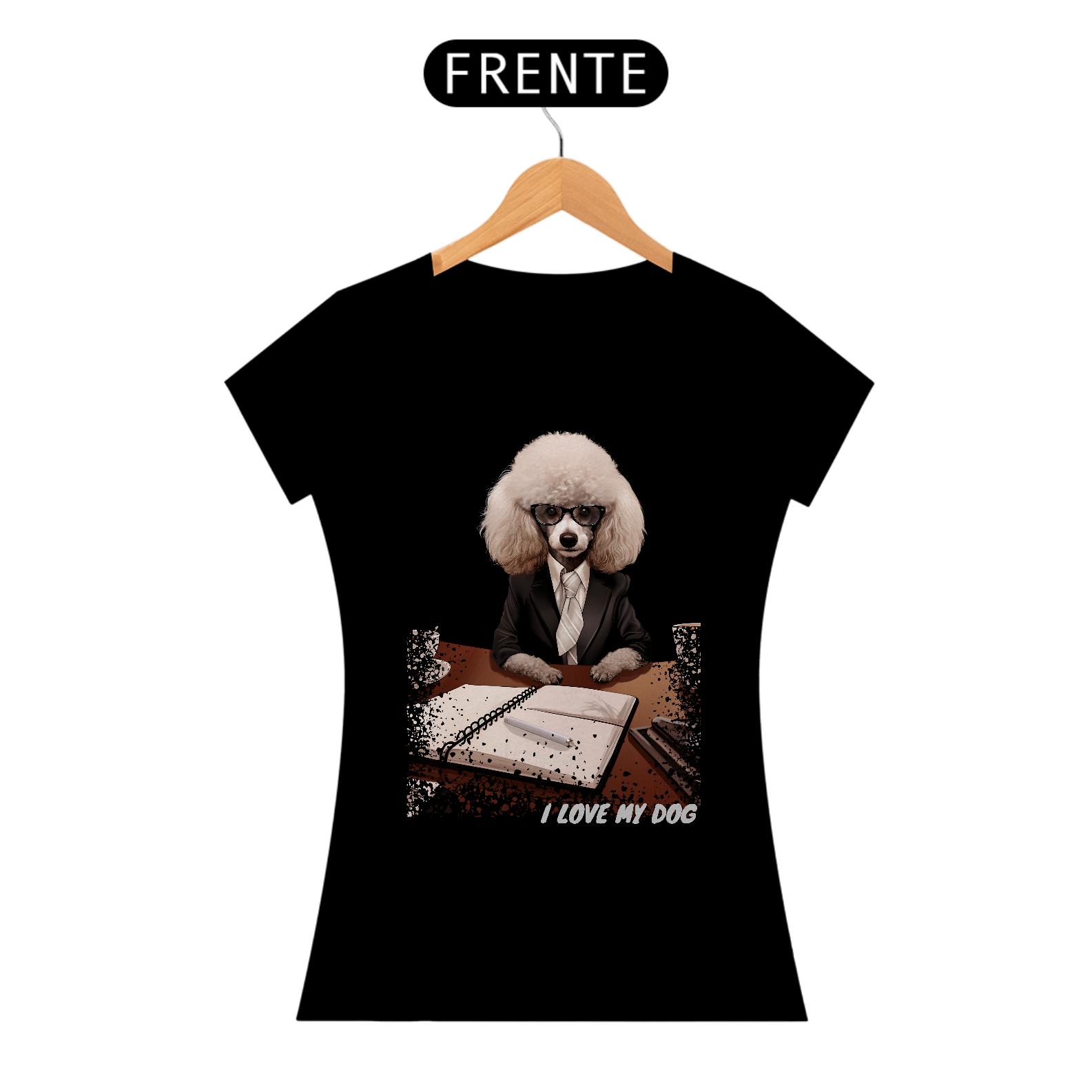 Nome do produto: Poodle Gerente de Recursos Humanos - Coleção Tal Pais - Tal Patas