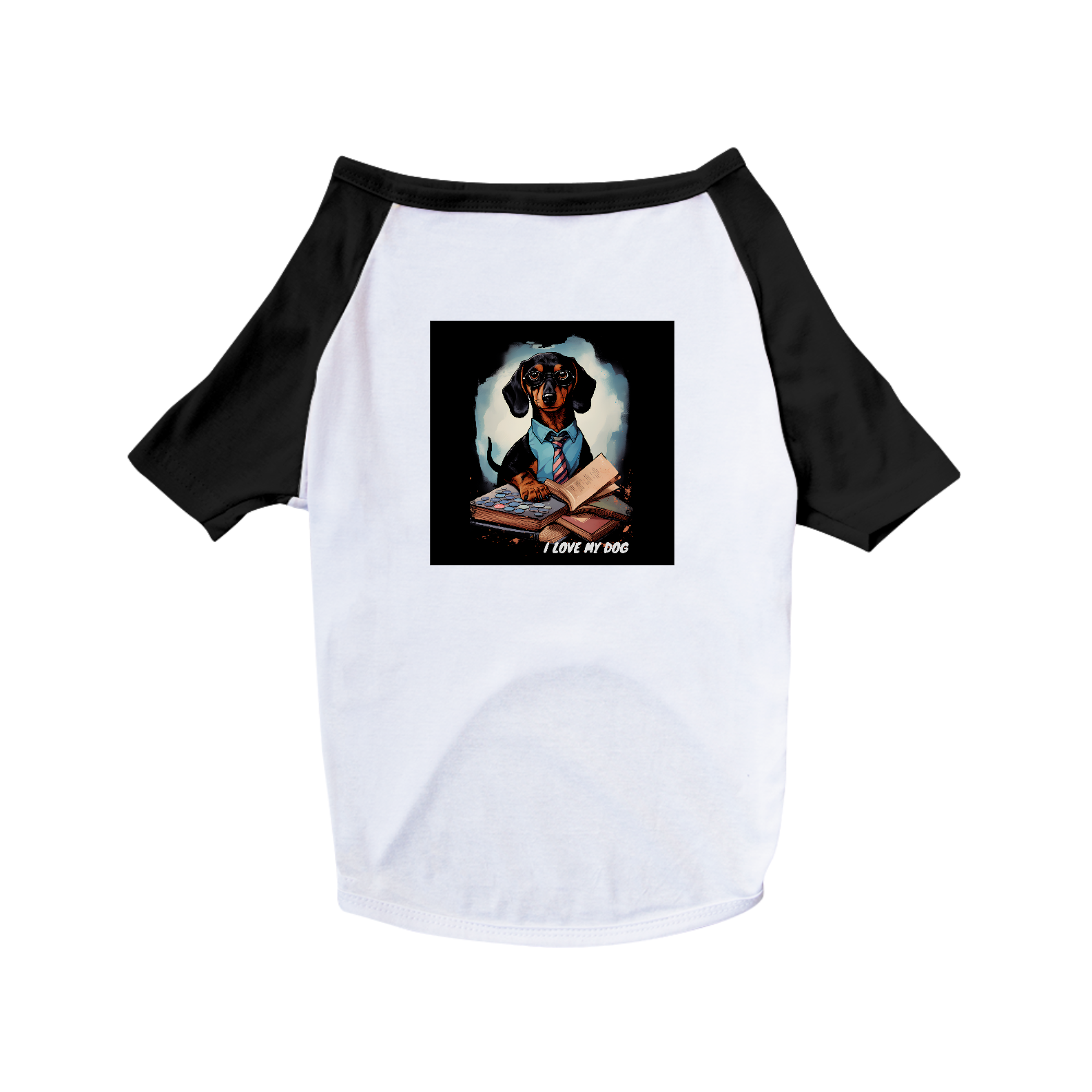 Nome do produto: Dachshund Contador (Basset - Cão-Salsicha) - Camisa Pet Dog - Coleção Tal Pais - Tal Patas