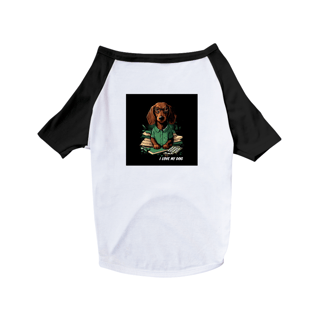Dachshund Contador (Basset - Cão-Salsicha) - Camisa Pet Dog - Coleção Tal Pais - Tal Patas