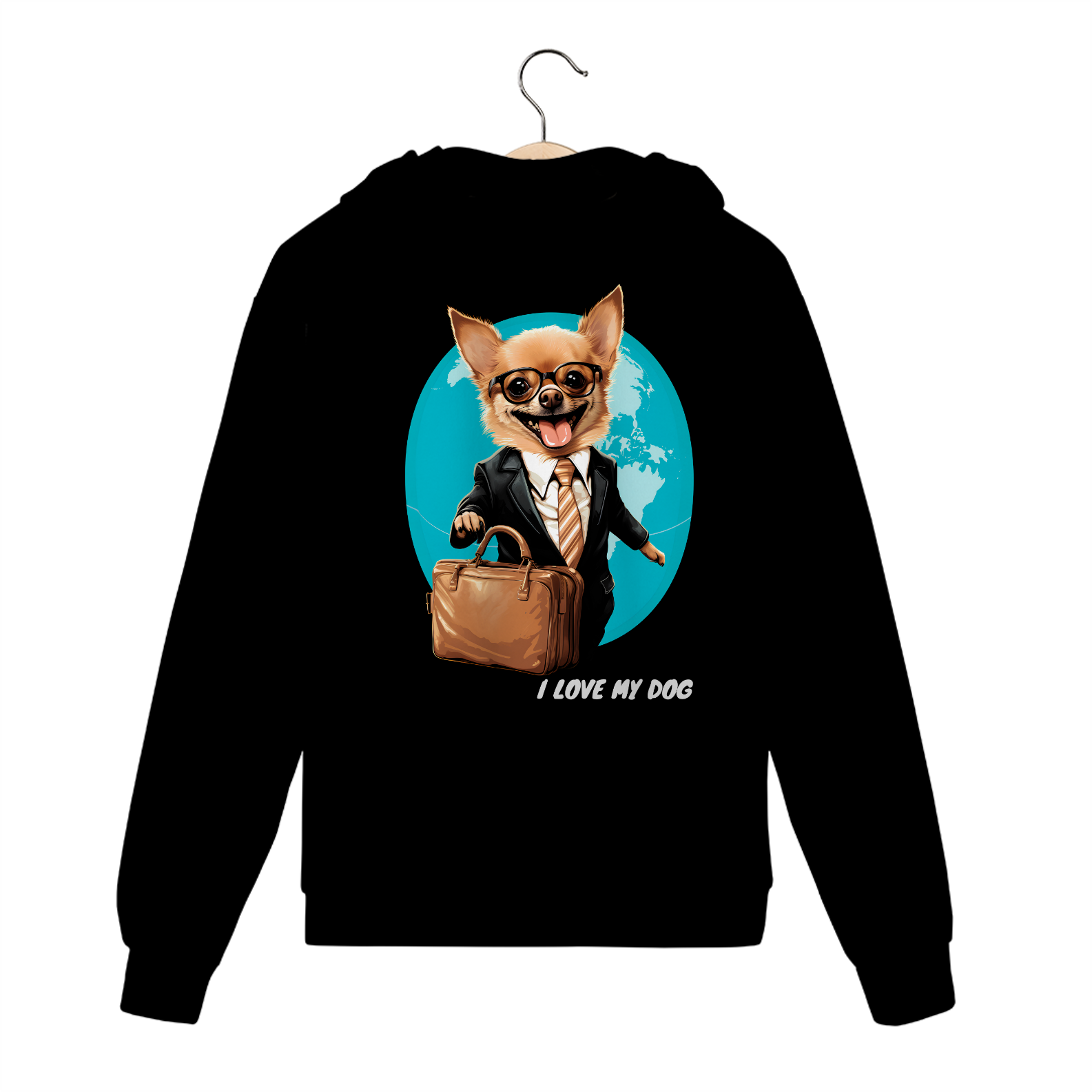 Chihuahua Vendedor - Moletom Ziper - Coleção Tal Pais - Tal Patas