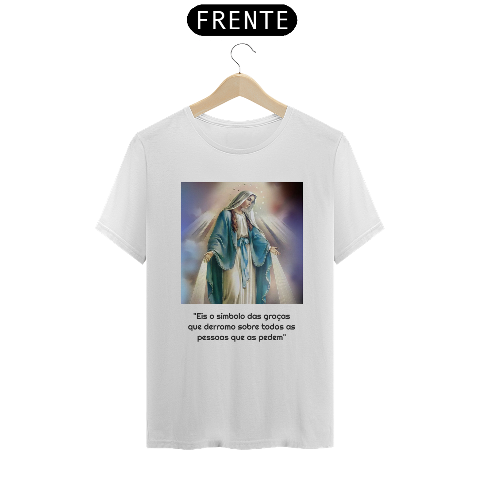 Nome do produto: Camiseta Nossa Senhora das Graças