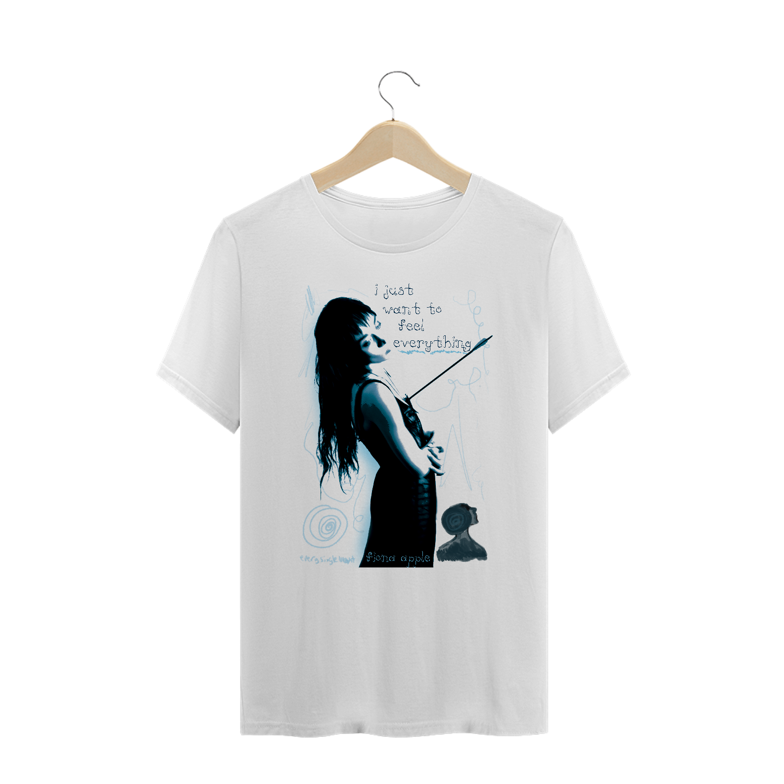 Camiseta Plus Size 'FIONA APPLE - EVERY SINGLE NIGHT'