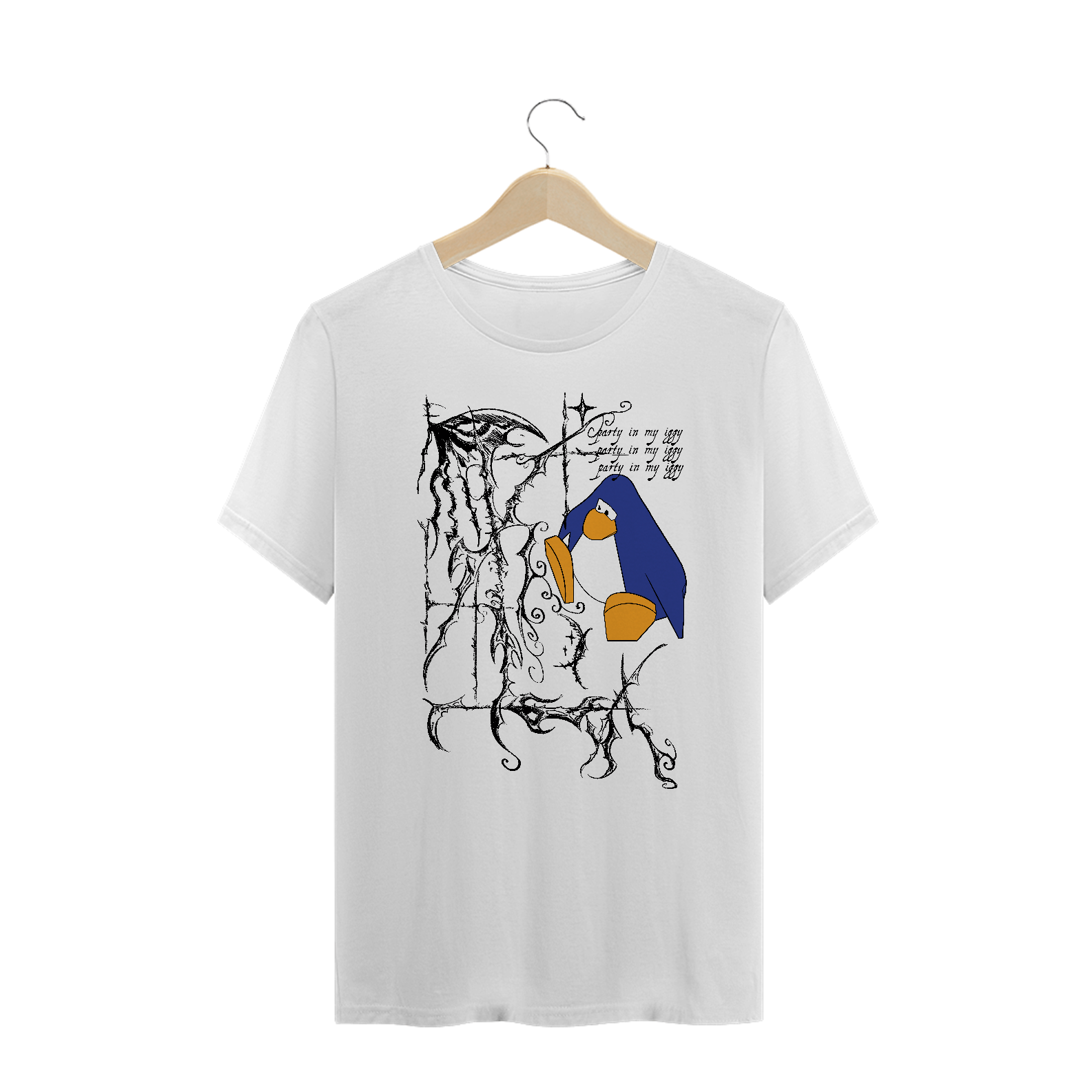 Camiseta Plus Size 'party in my iggy!'