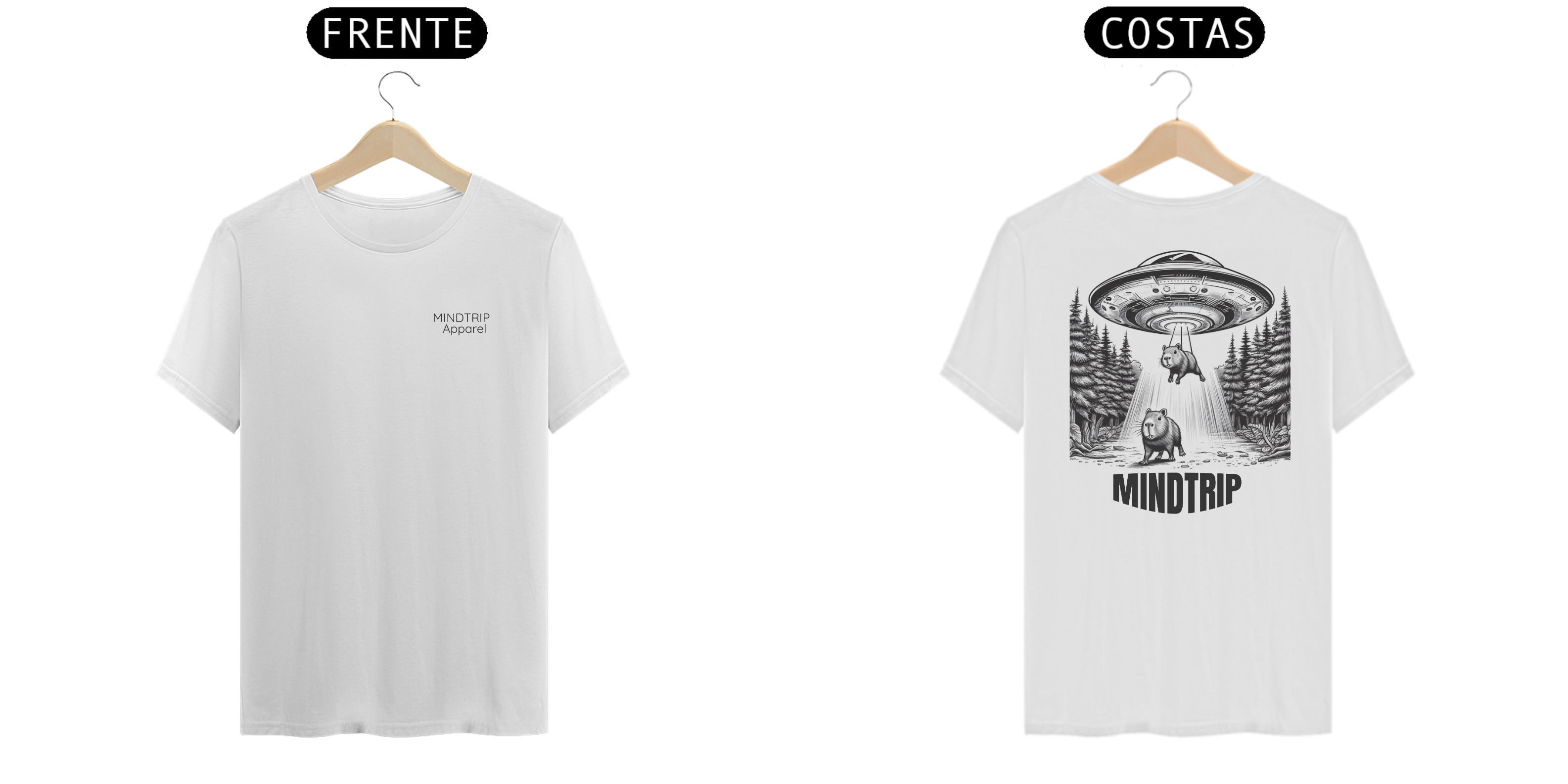 Nome do produto: Camiseta Capivara Abduzida (Mindtrip Apparel)
