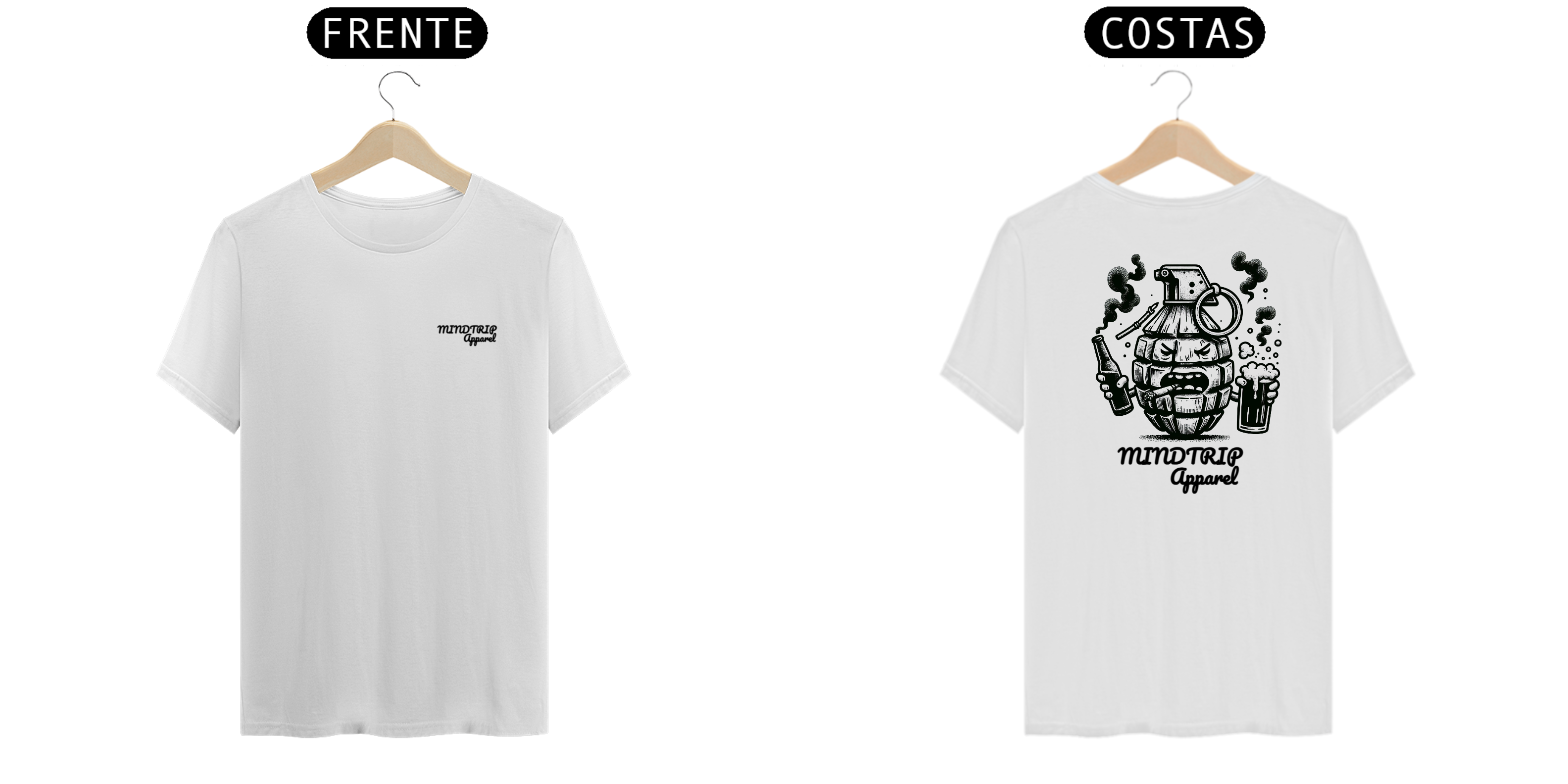 Nome do produto: Camiseta Granada Tomando Chopp e Fumando (Mindtrip Apparel)