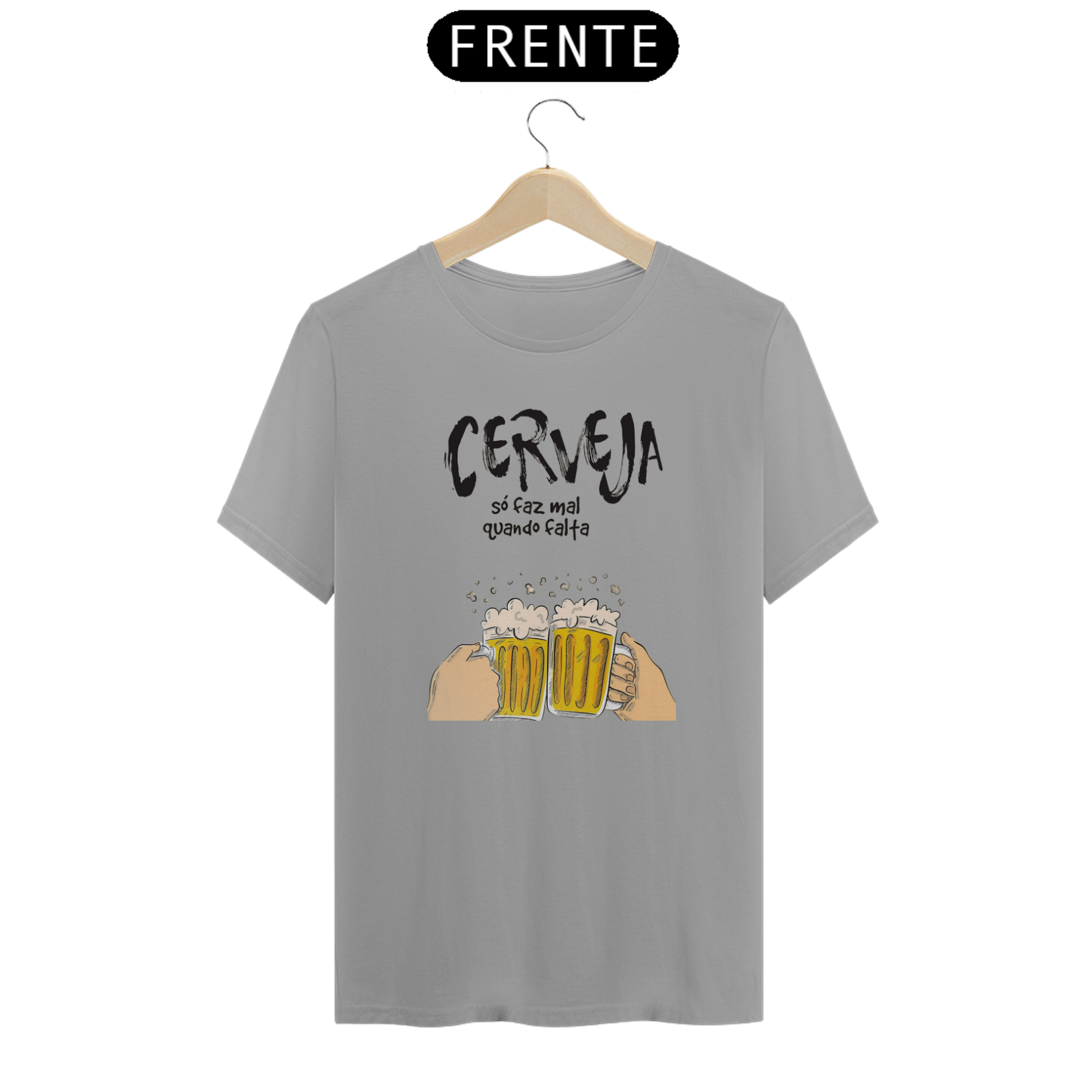 Nome do produto: Camisa Cerveja Só Faz Mal Quando Falta