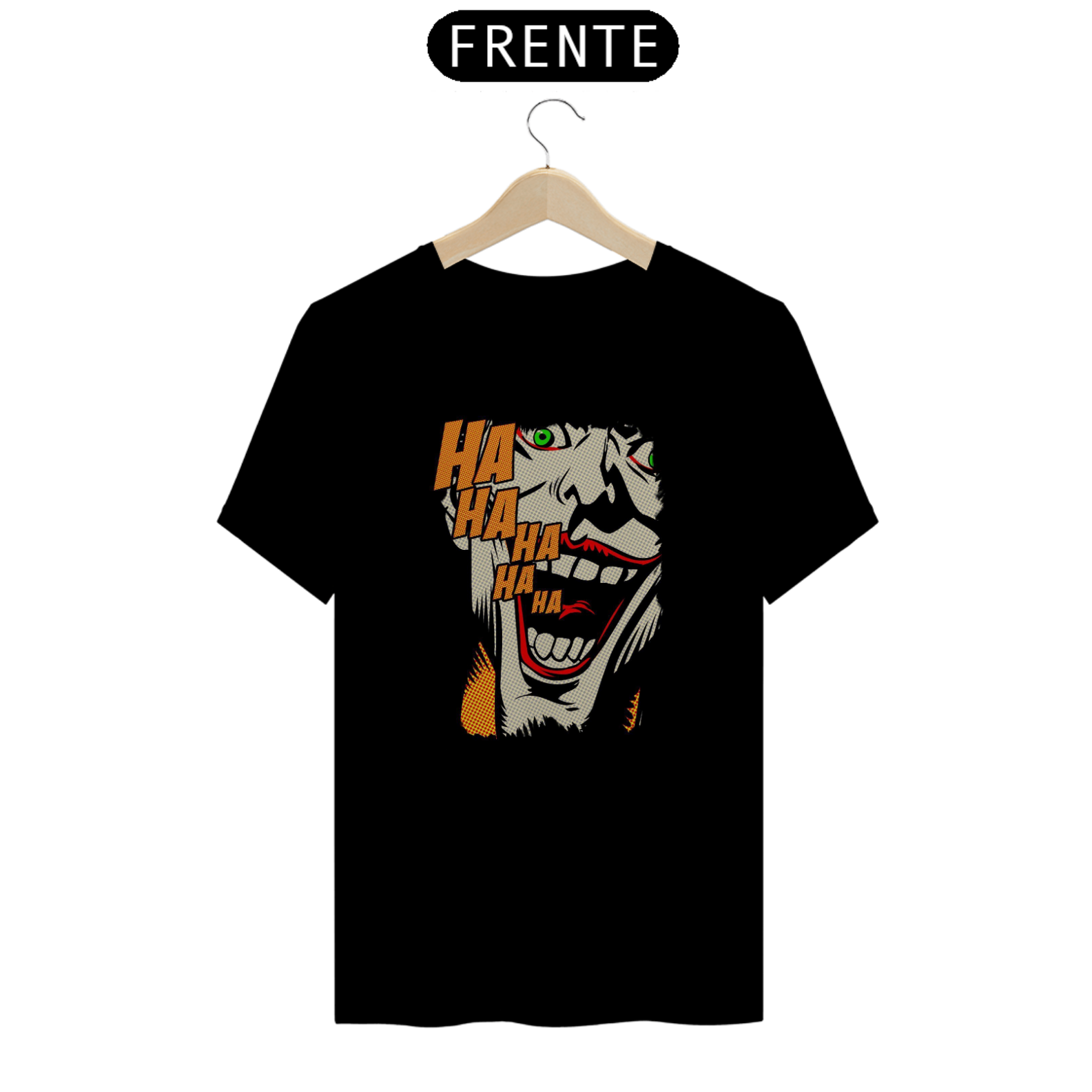 Nome do produto: Camiseta Coringa (Ha Ha Ha)