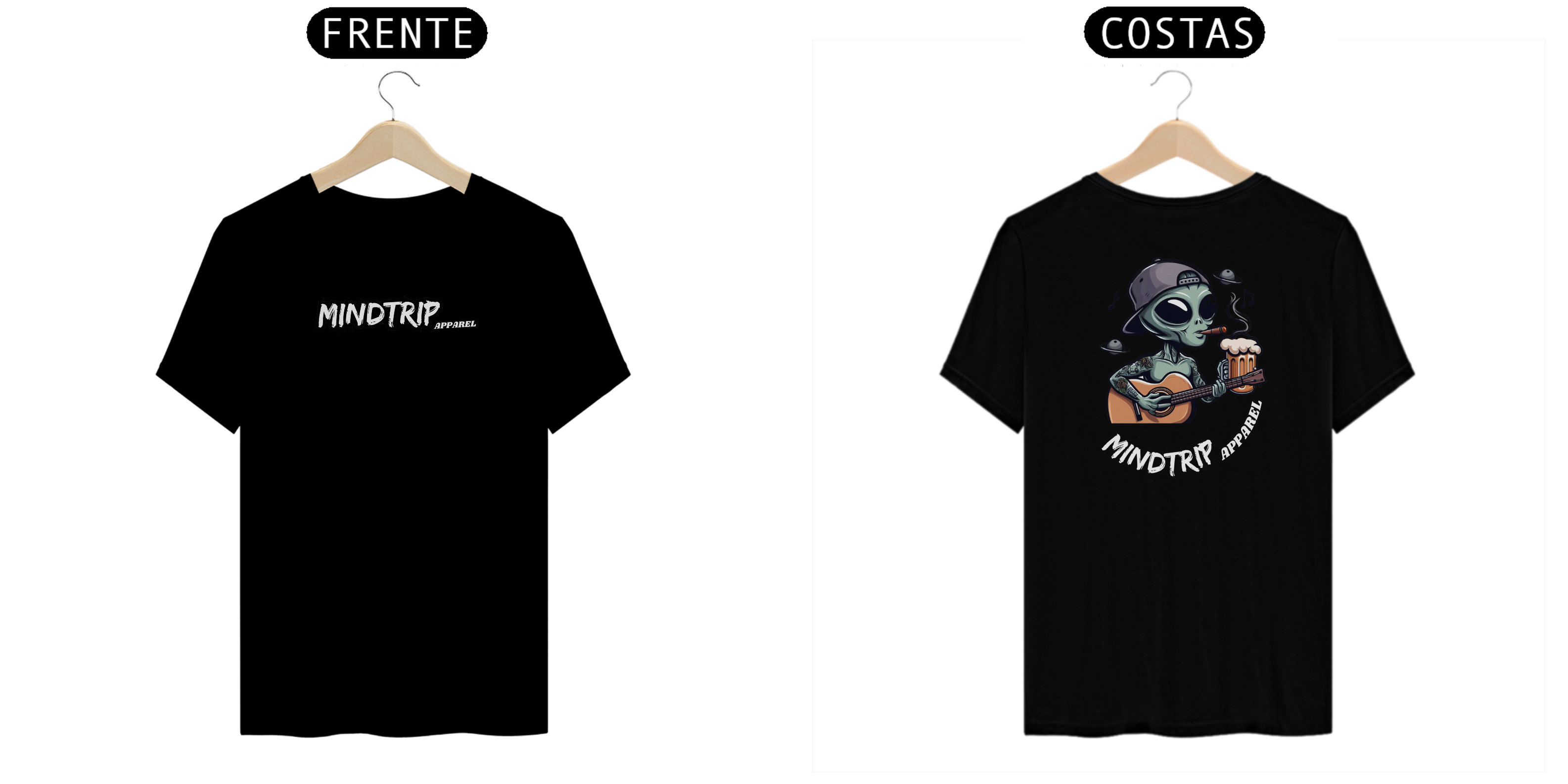 Nome do produto: Camiseta Alien Tocando Violão (Mindtrip Apparel)