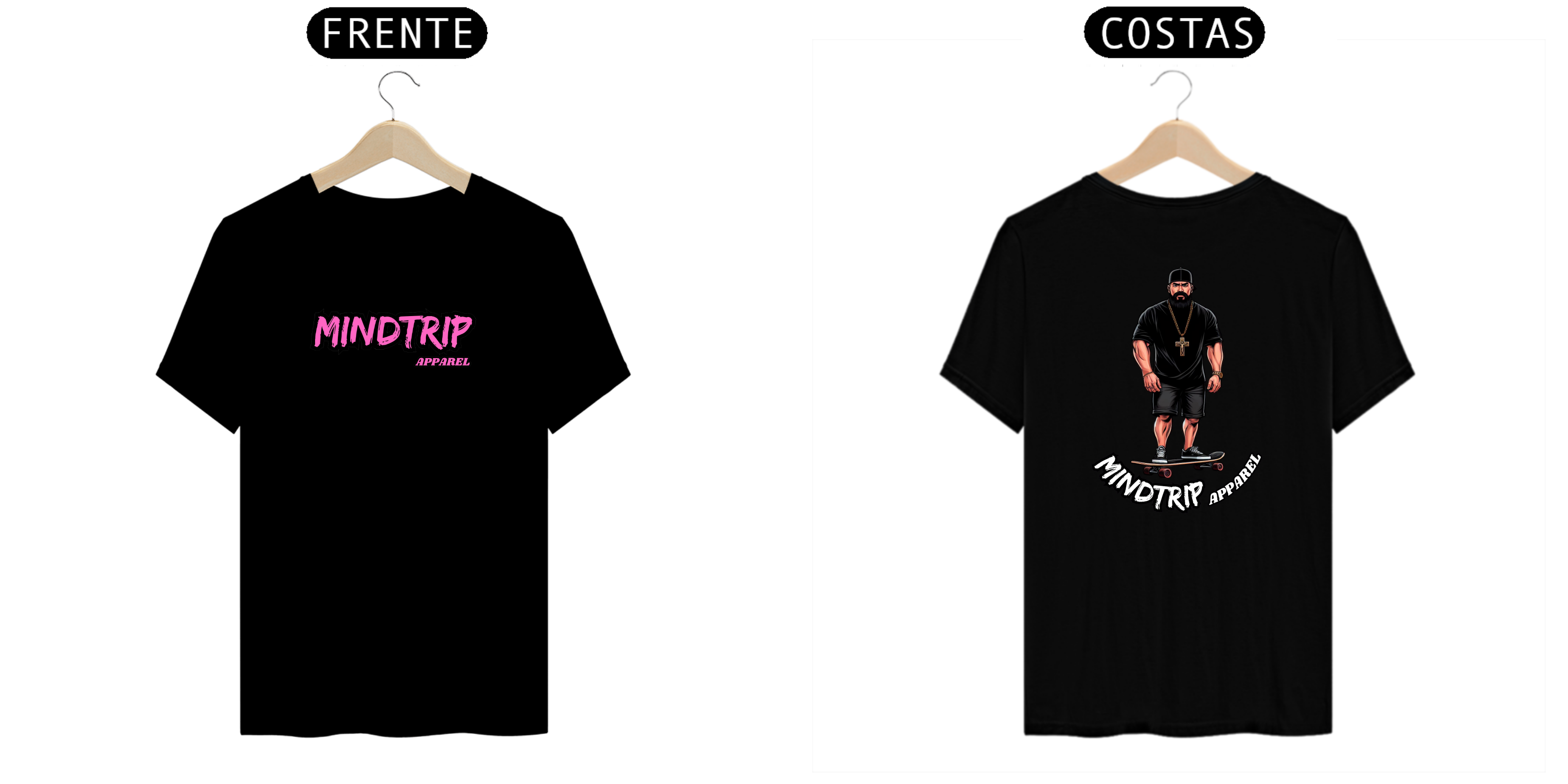 Nome do produto: Camiseta Tiozão Andando de Skate (Mindtrip Apparel)