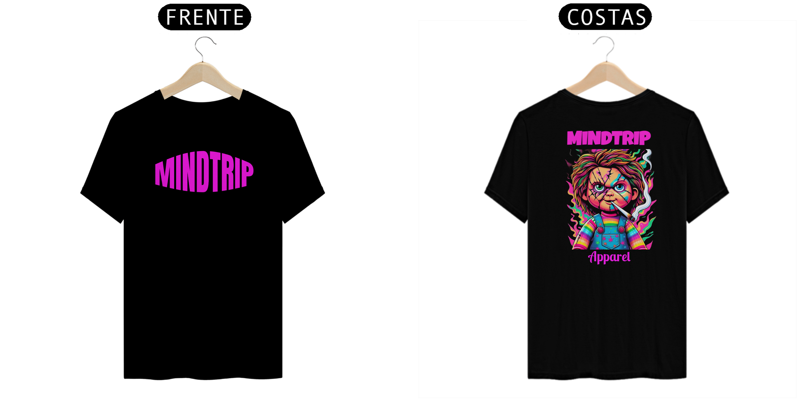 Nome do produto: Camiseta Chuck Fumando (Mindtrip Apparel)