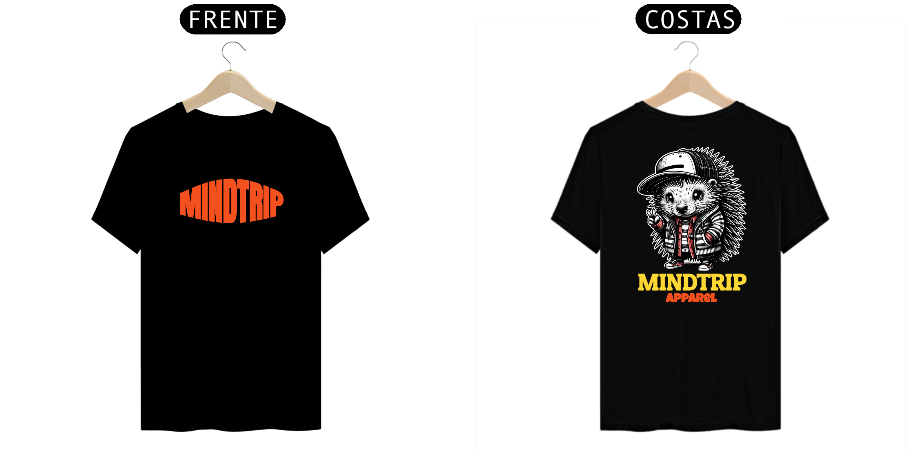 Nome do produto: Camiseta Porco Espinho Streetwear (Mindtrip Apparel)