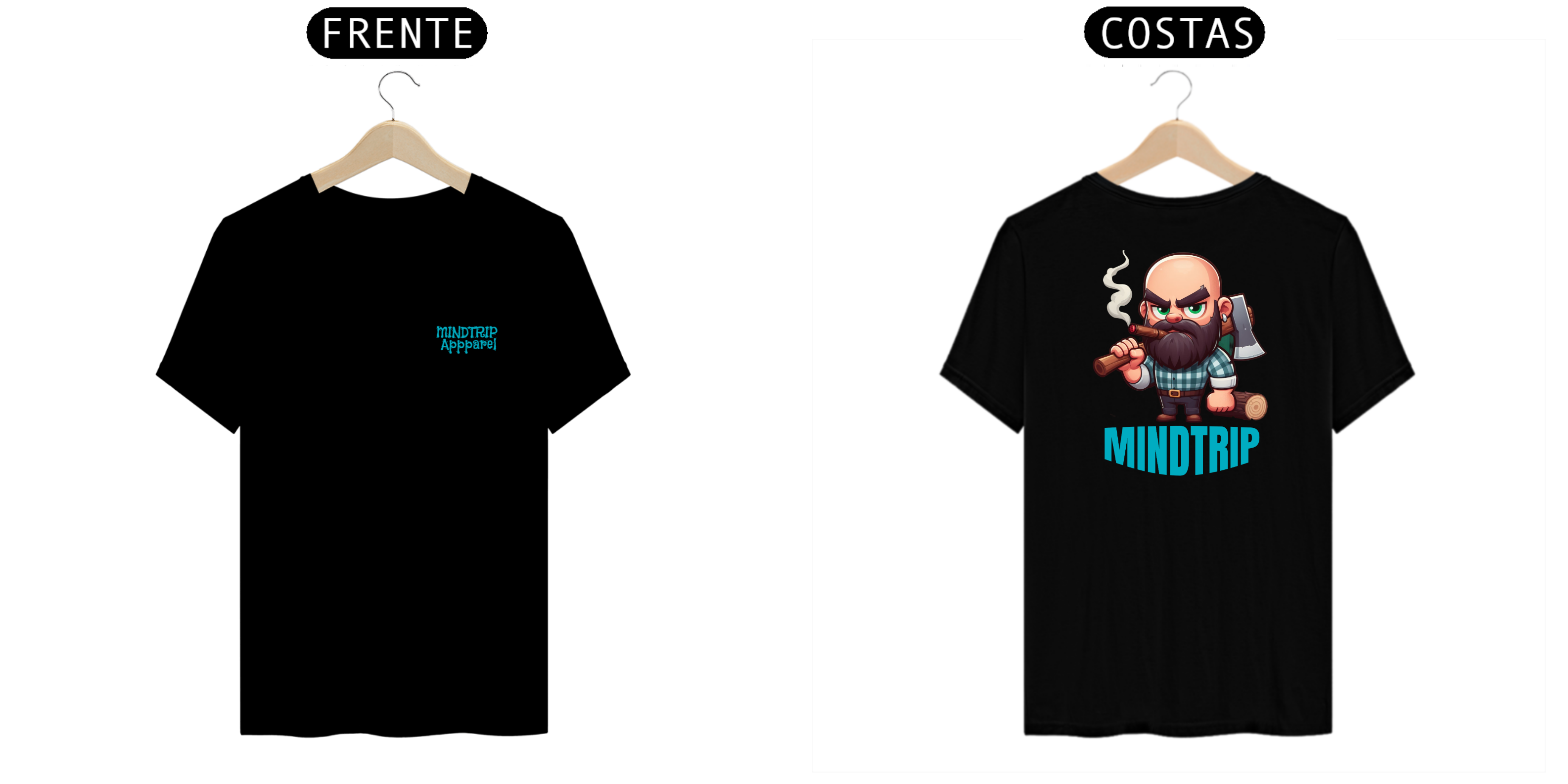 Nome do produto: Camiseta Lenhador Poucas Ideias (Mindtrip Apparel)