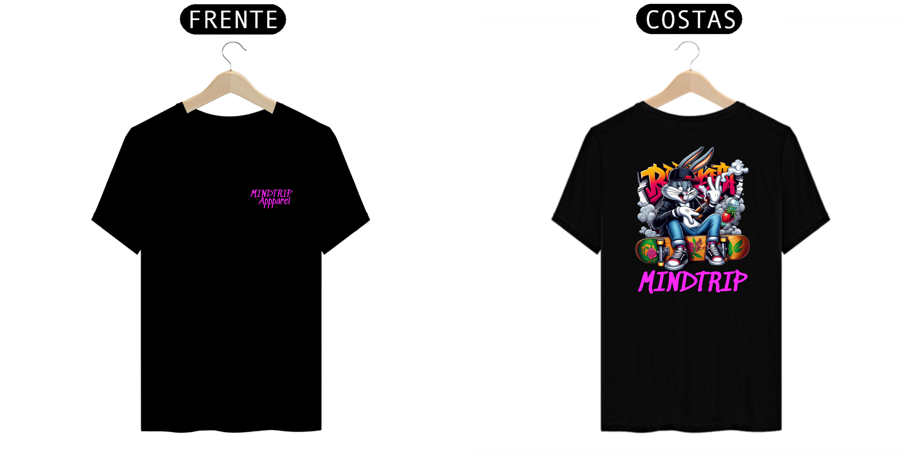 Nome do produto: Camiseta Pernalonga Brisado (Mindtrip Apparel)