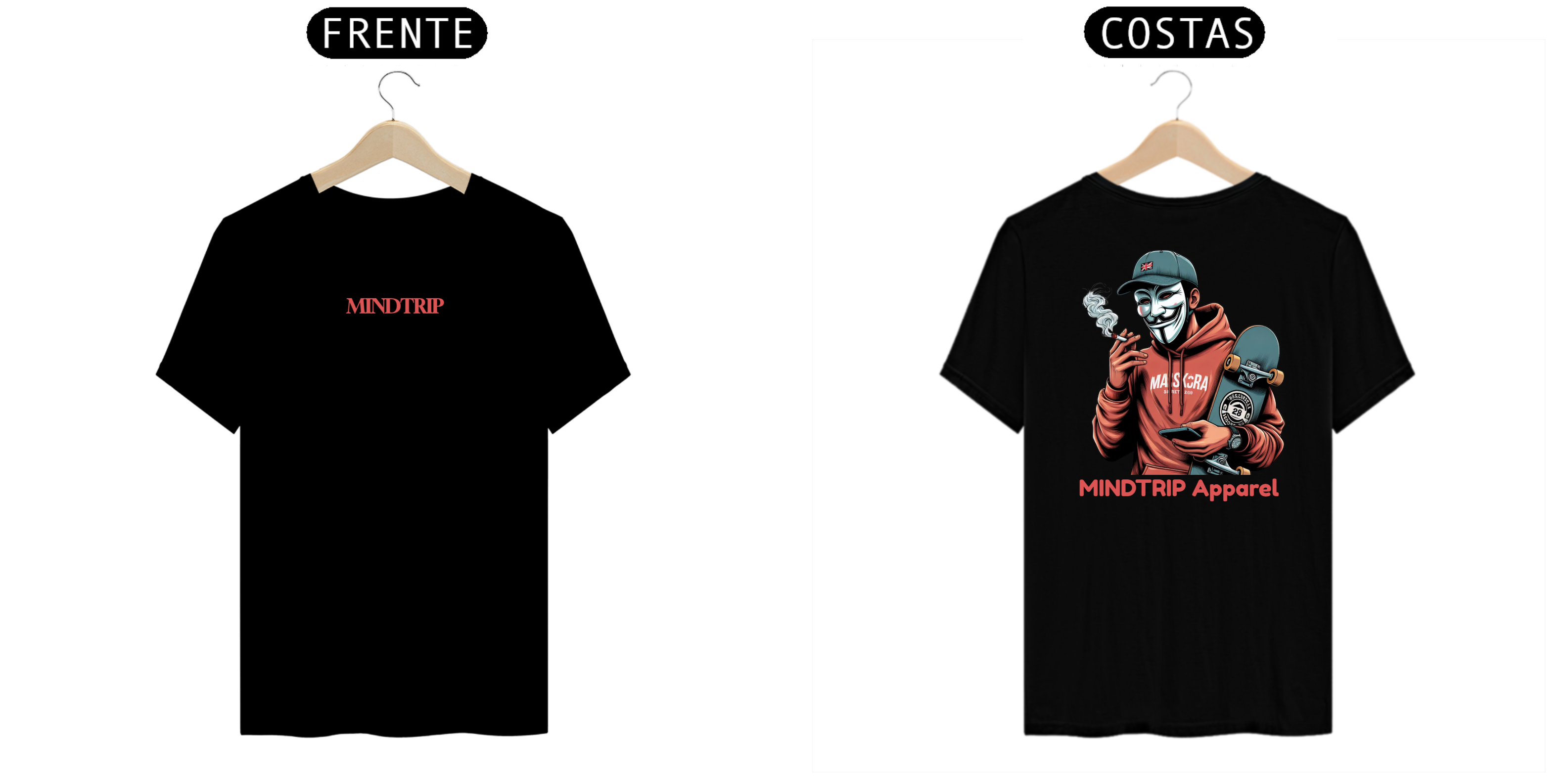 Nome do produto: Camisa Skatista Mascarado ( Mindtrip Apparel)