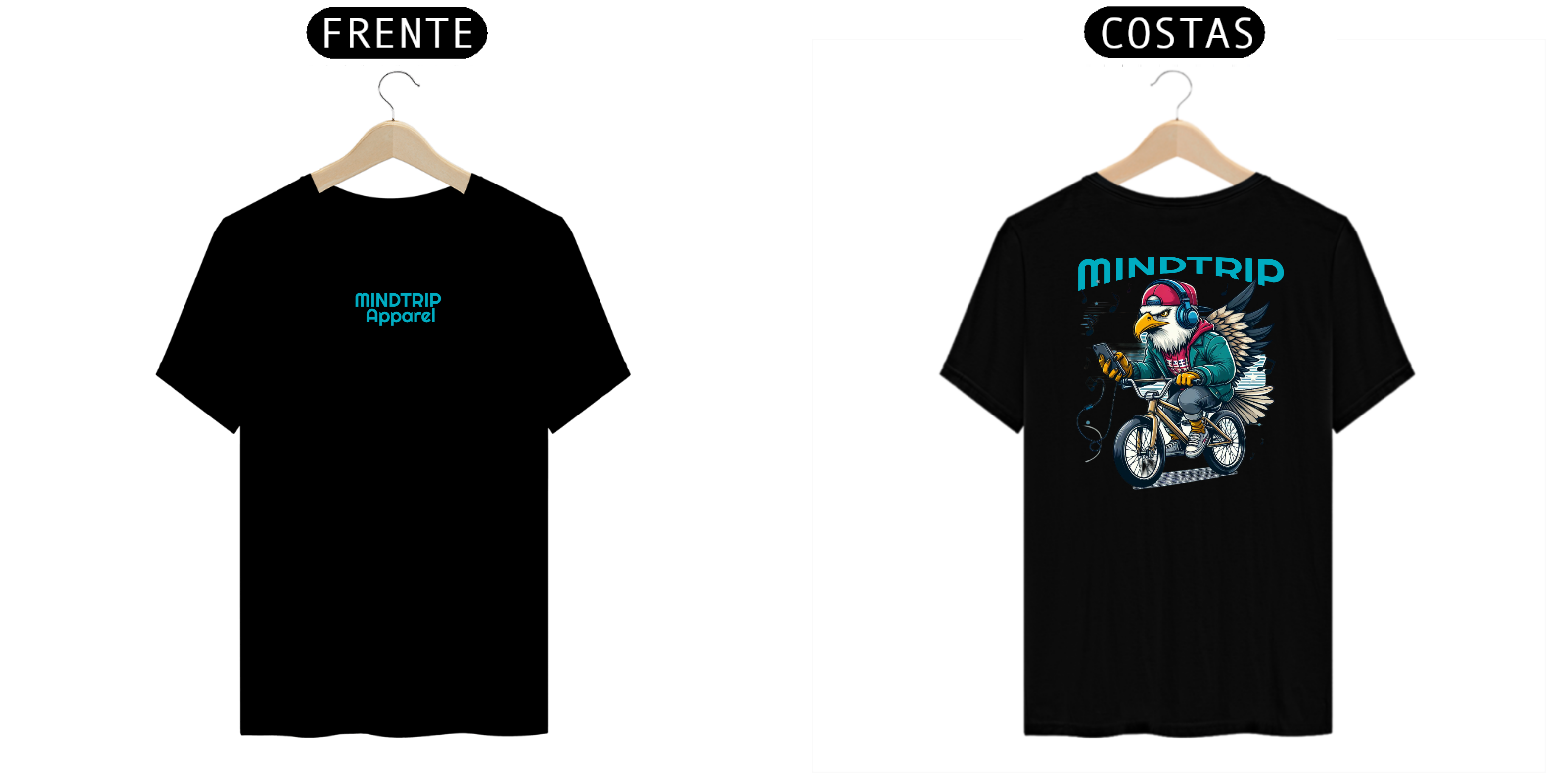 Nome do produto: Camisa Águia Andando de Bike (Mindtrip Apparel)