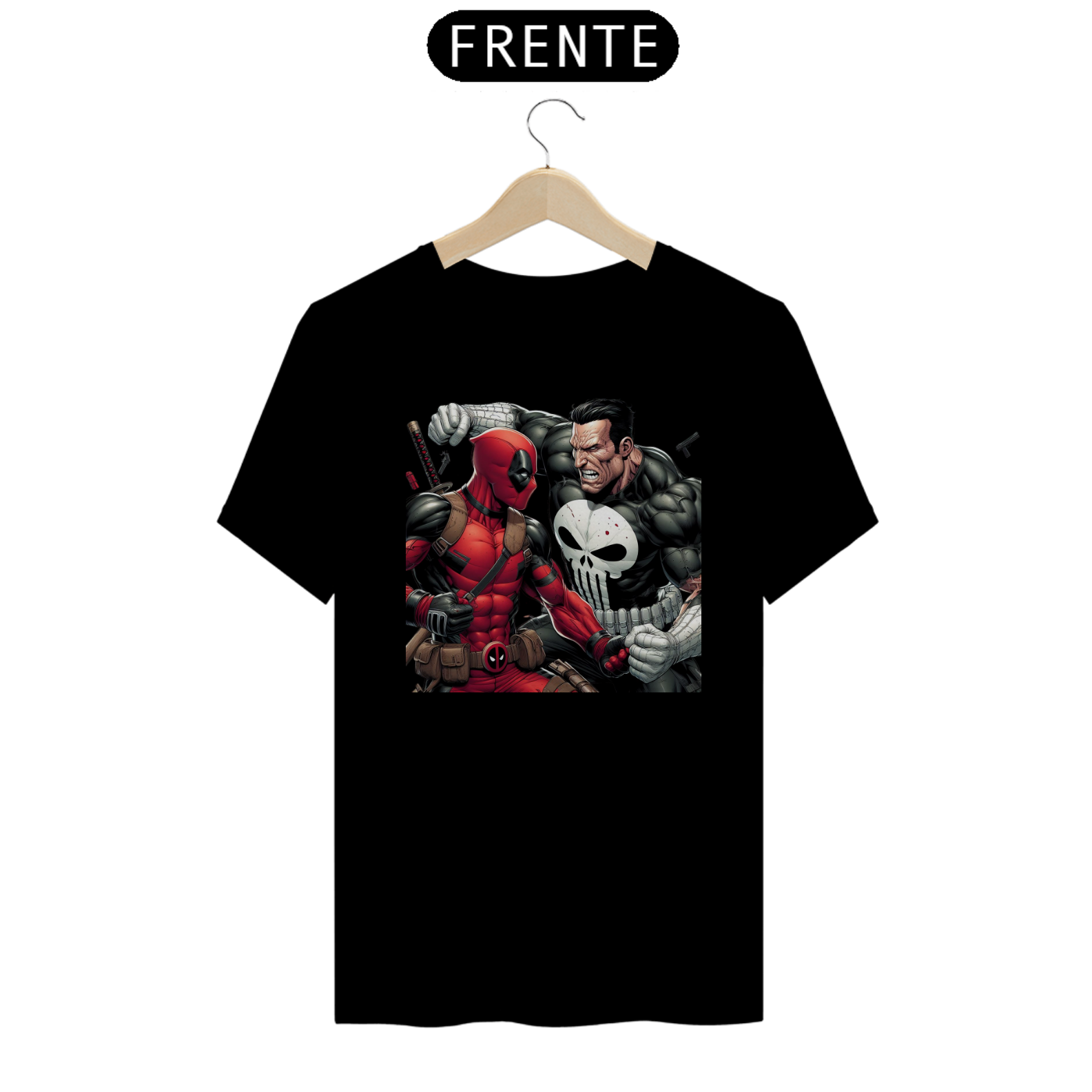 Nome do produto: Camisa Deadpool x Justiceiro